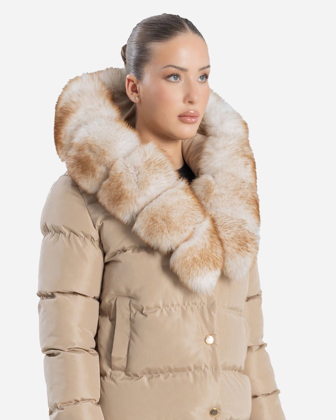 Eddy Down Puffer With Removable Natural Fur