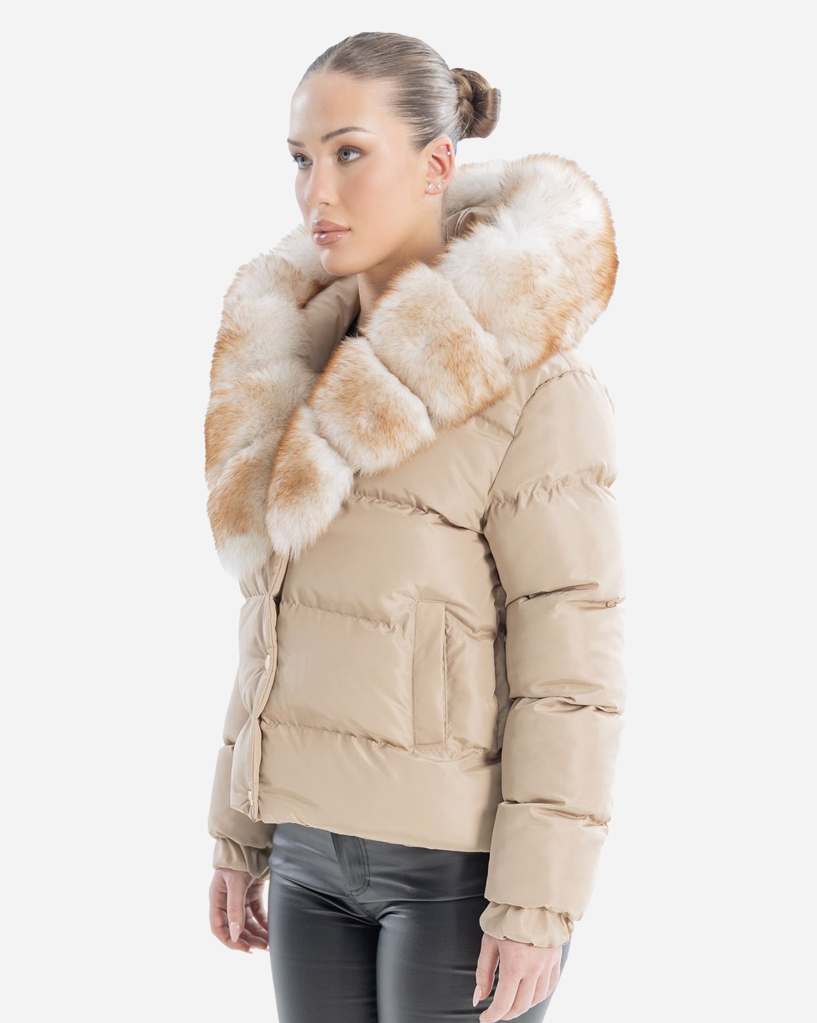 Eddy Down Puffer With Removable Natural Fur