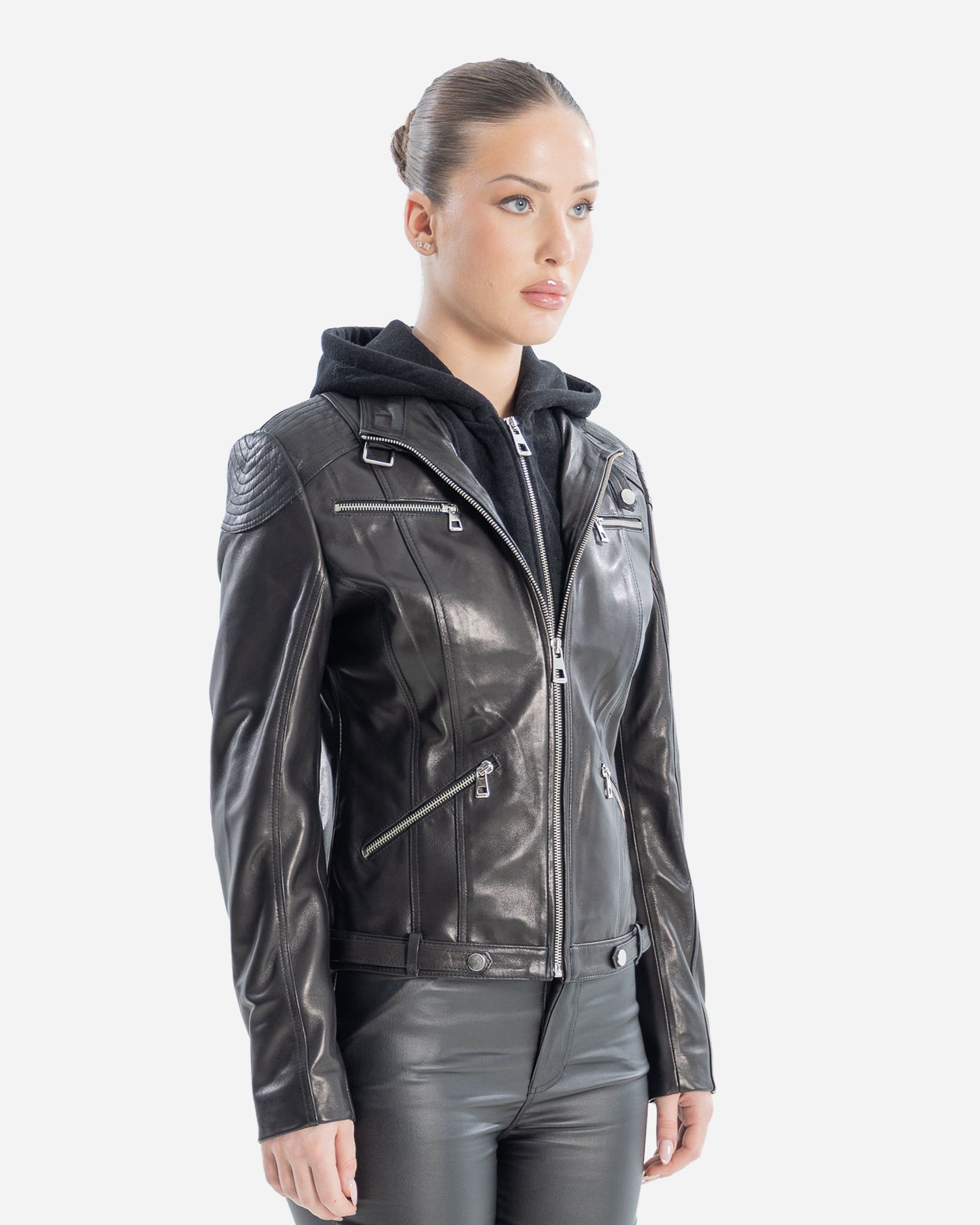 Alisa Biker Leather Jacket