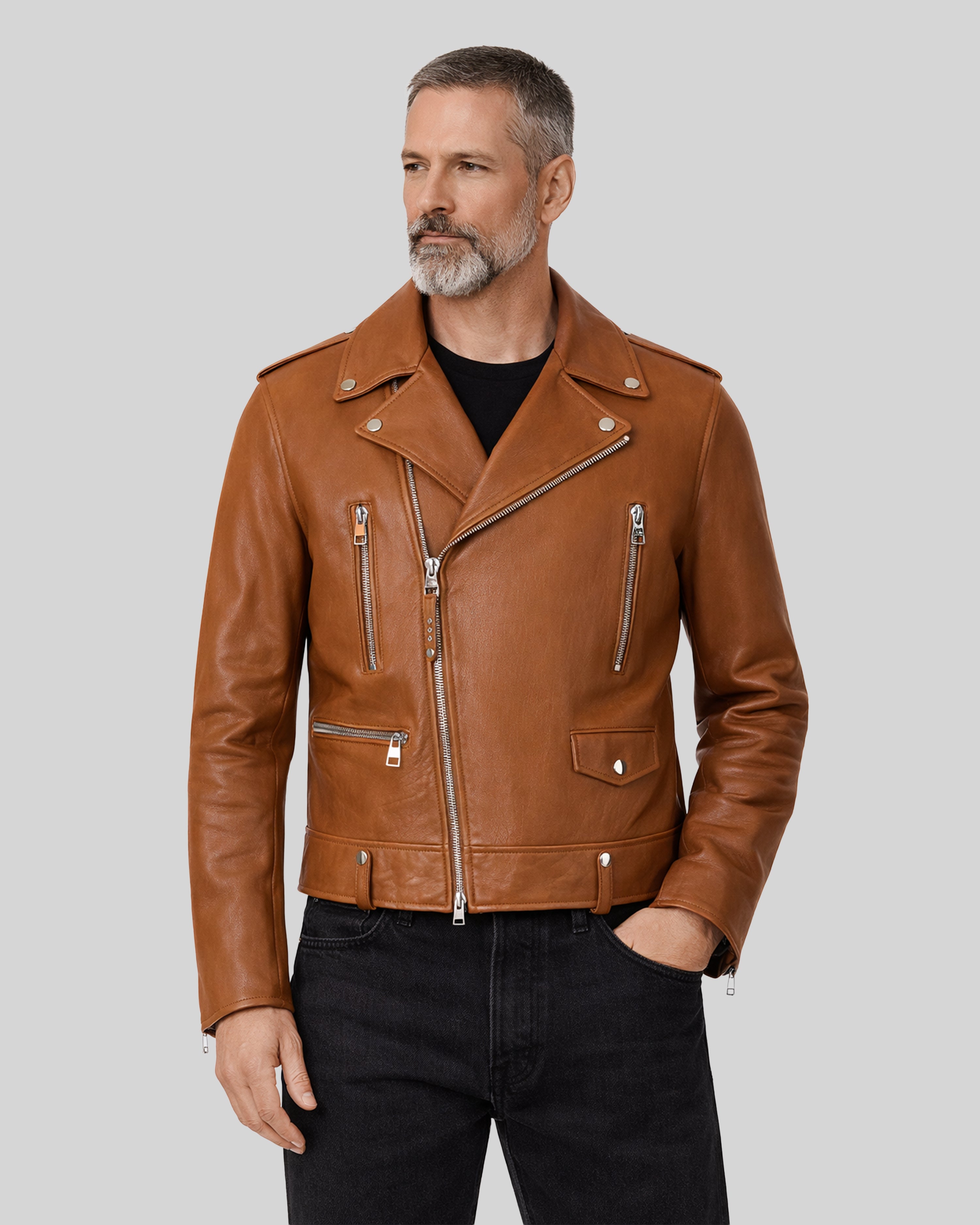 Tom Leather biker jacket