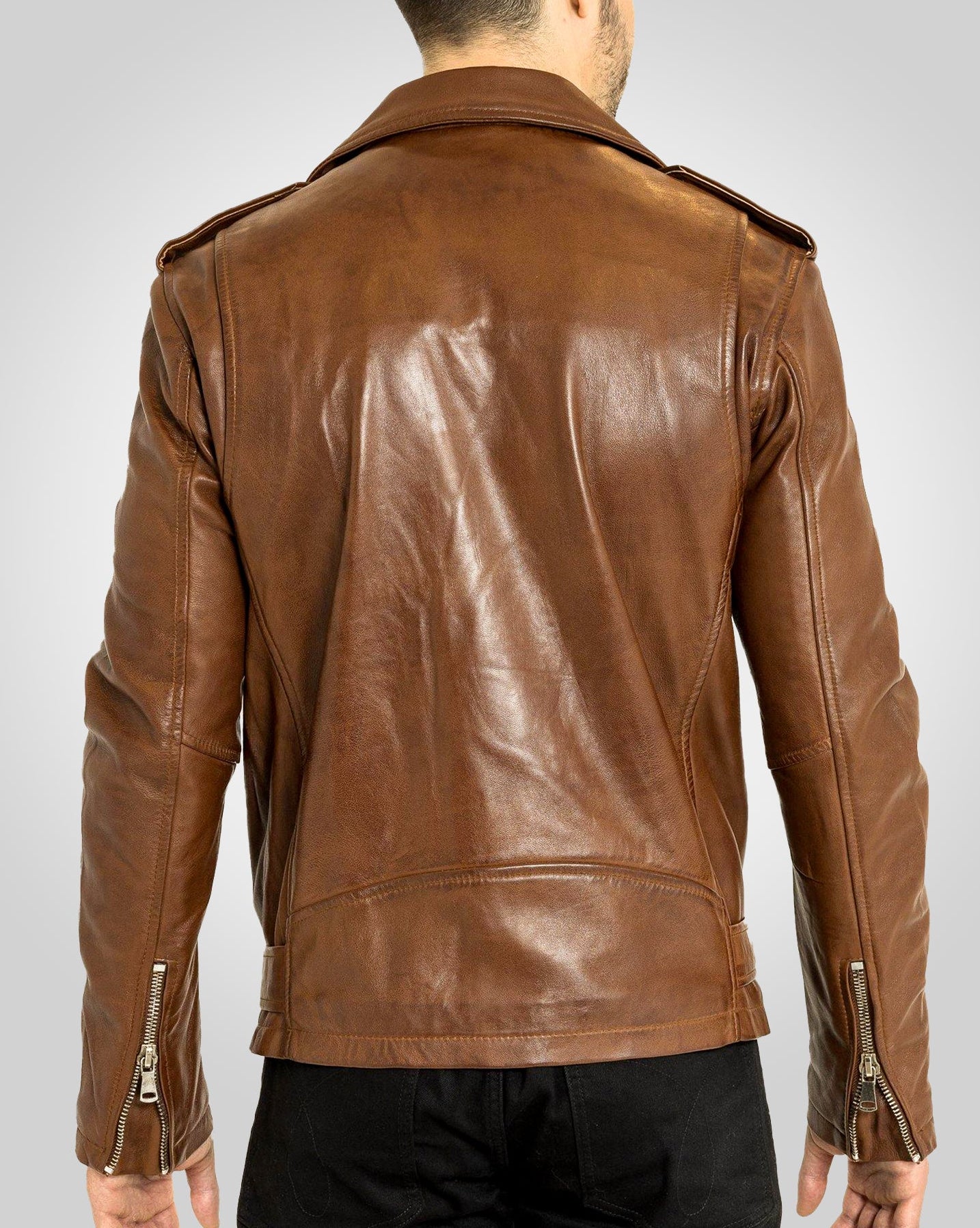 Veste en cuir de motard Amiri