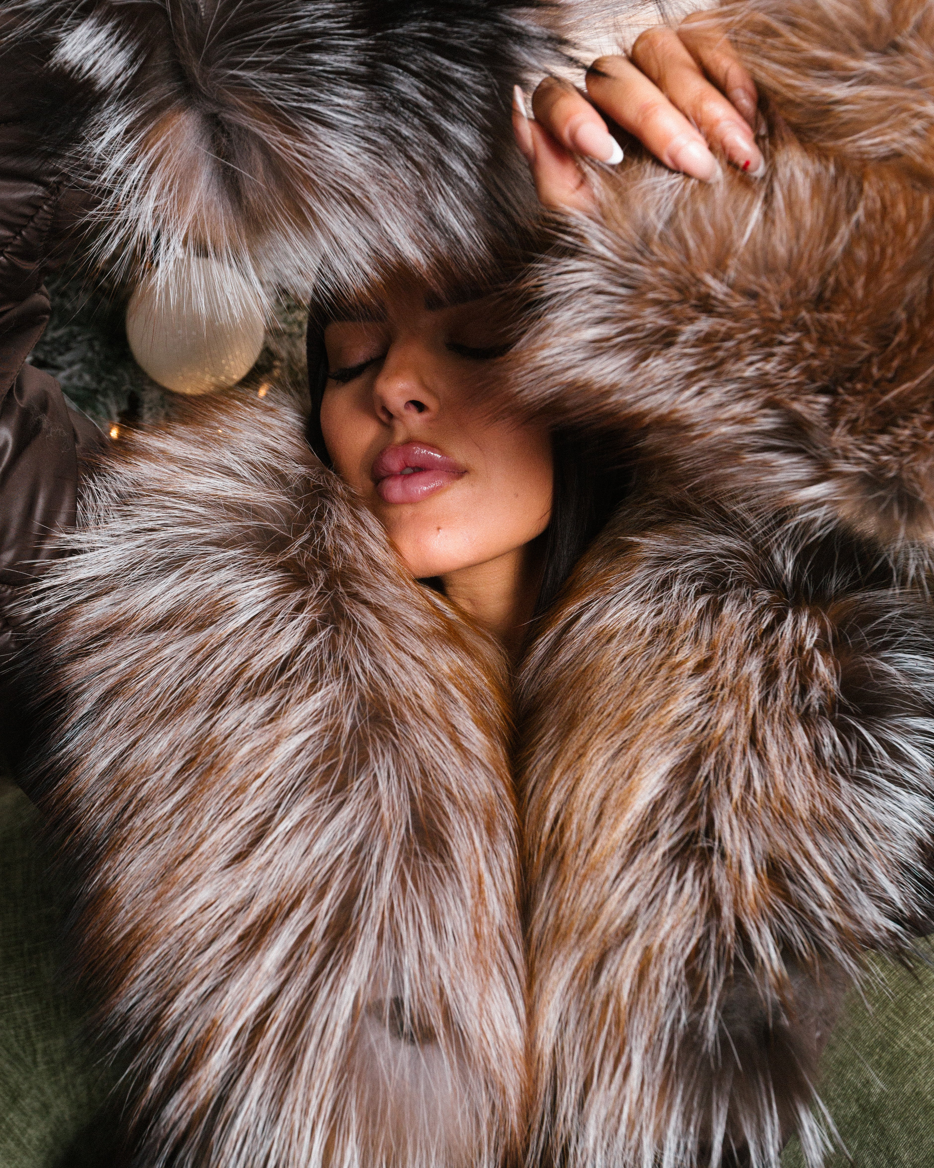 Aura Women's Winter Coat with Natural Fur