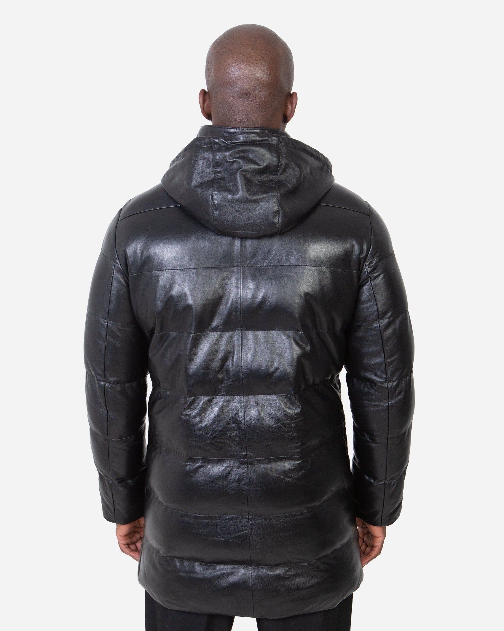 Milan Leather Down Coat