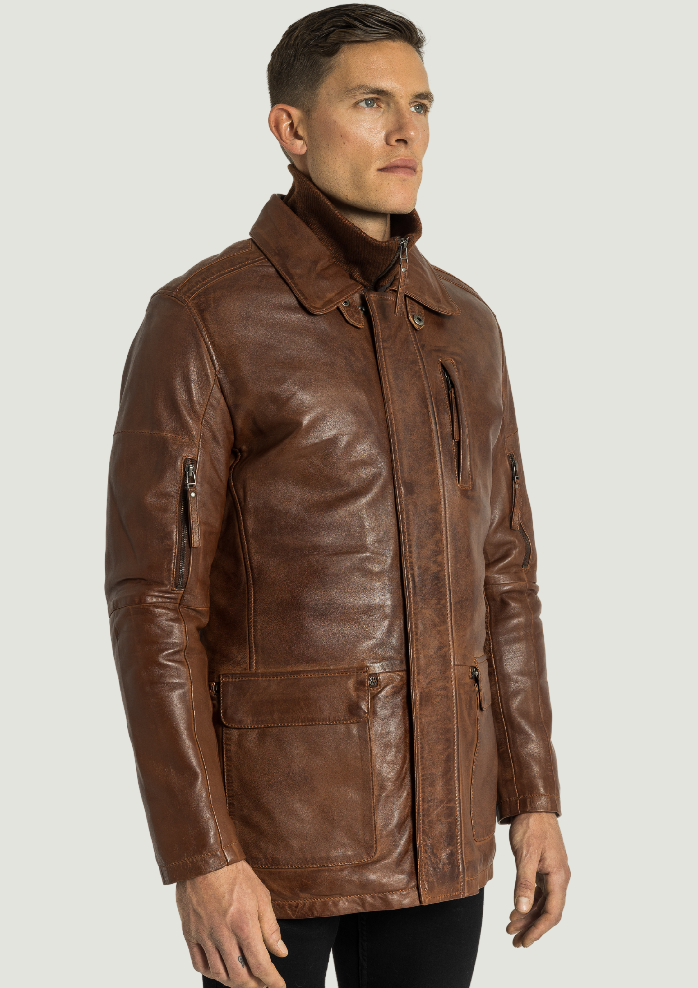 Veste en cuir Daniel