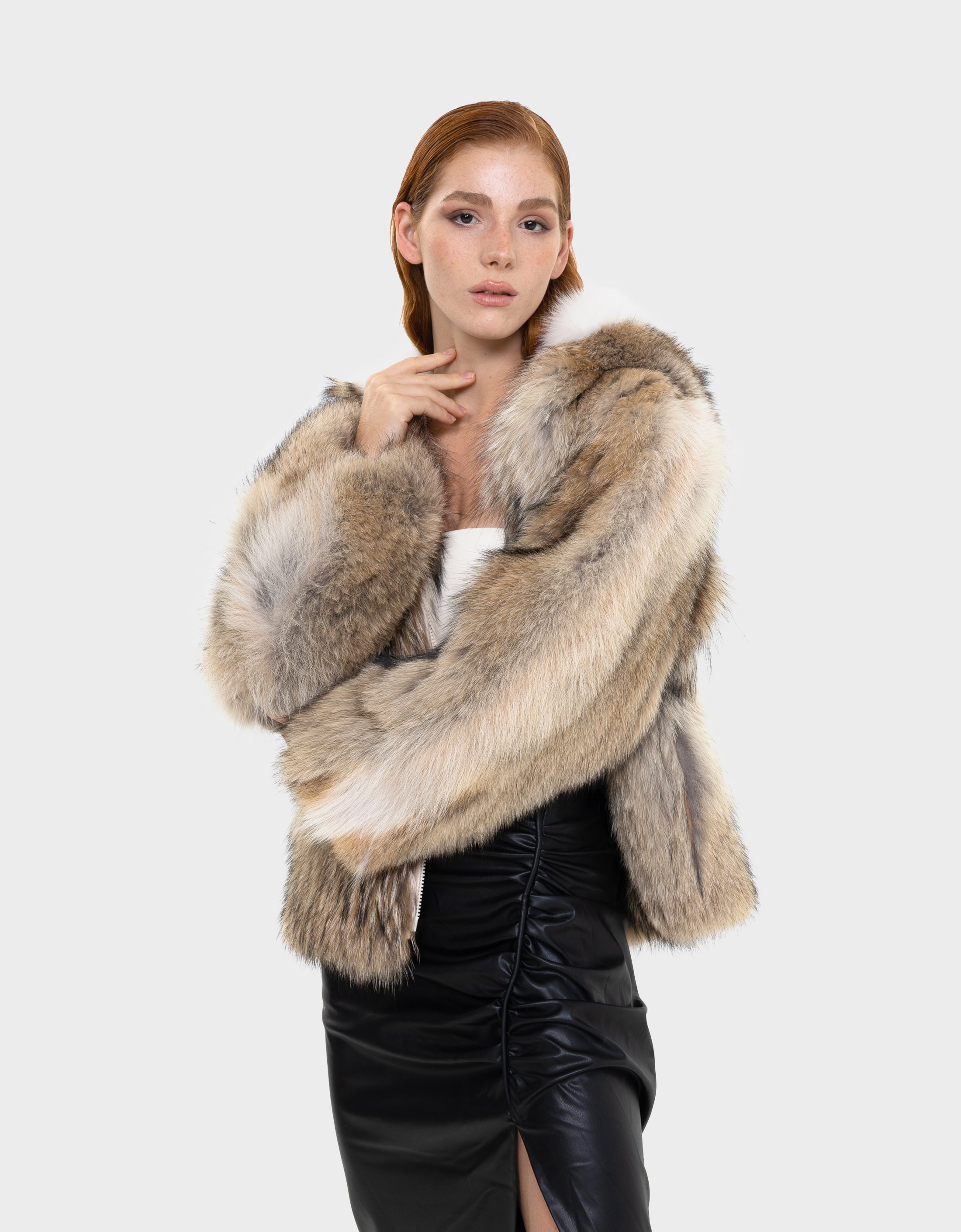 Manteau en fourrure naturelle Evelyn
