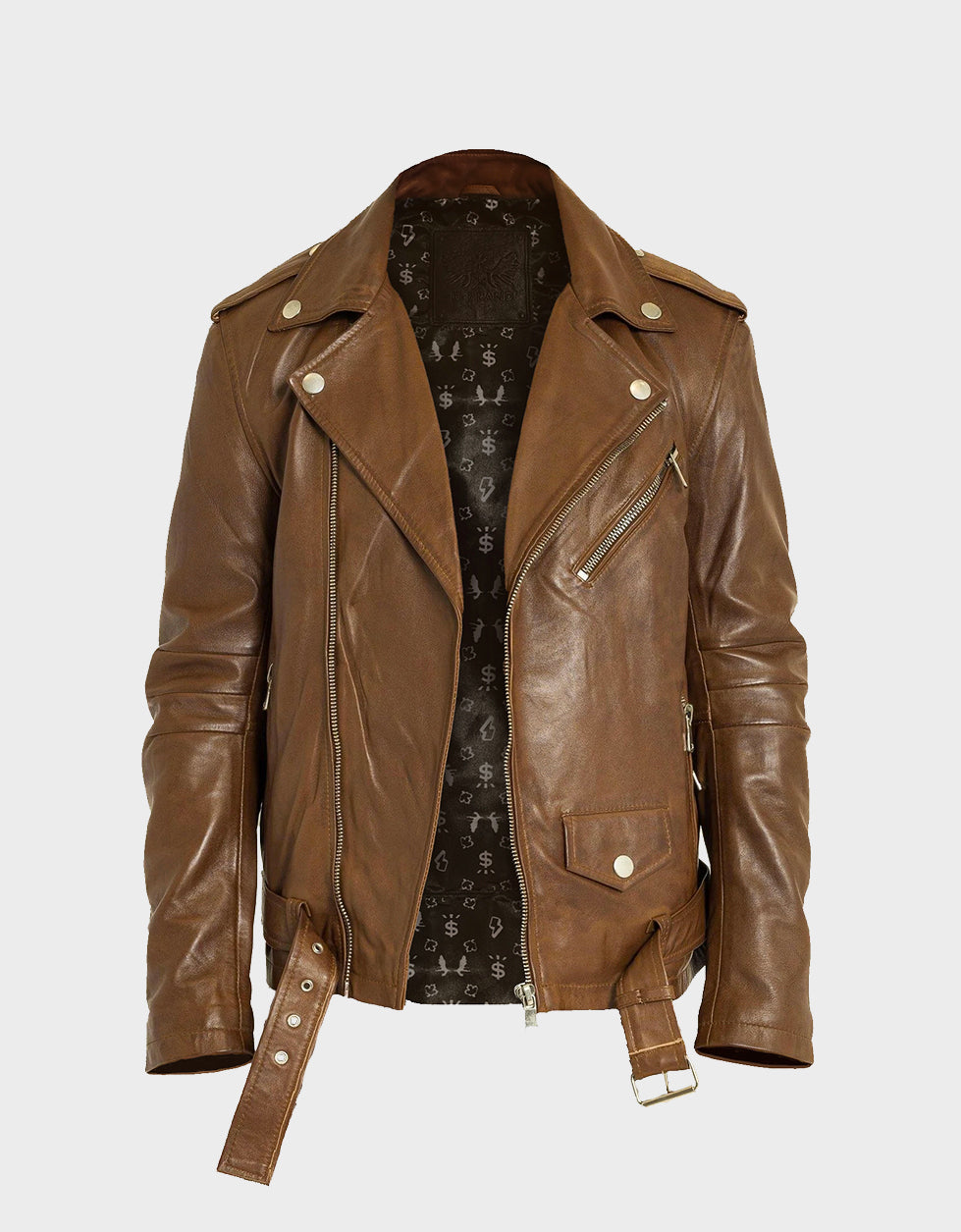 Veste en cuir de motard Amiri