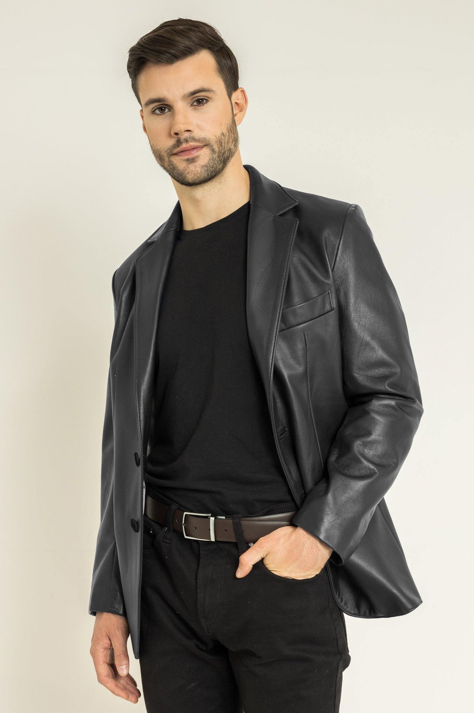 Veste en cuir Angelo