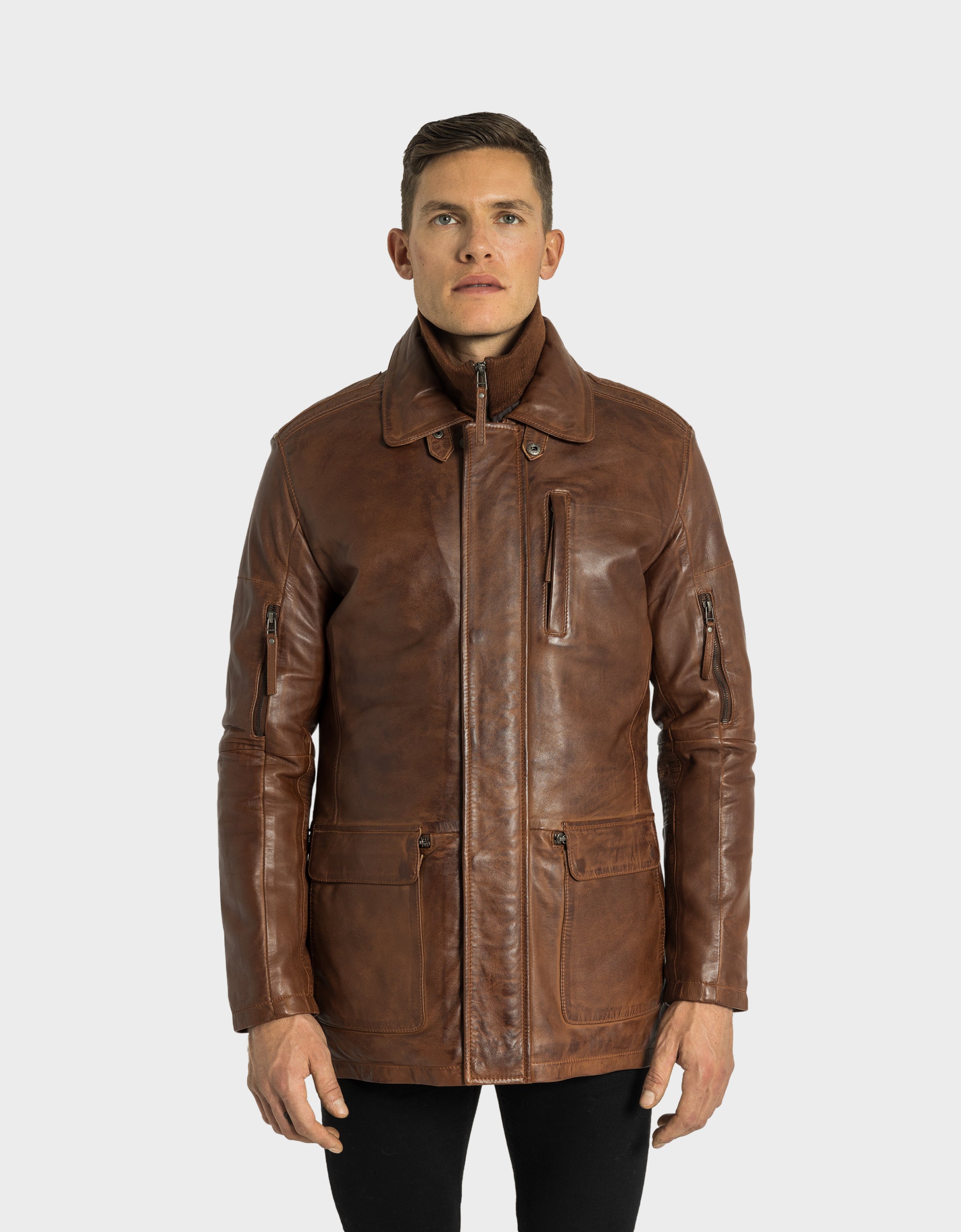 Veste en cuir Daniel