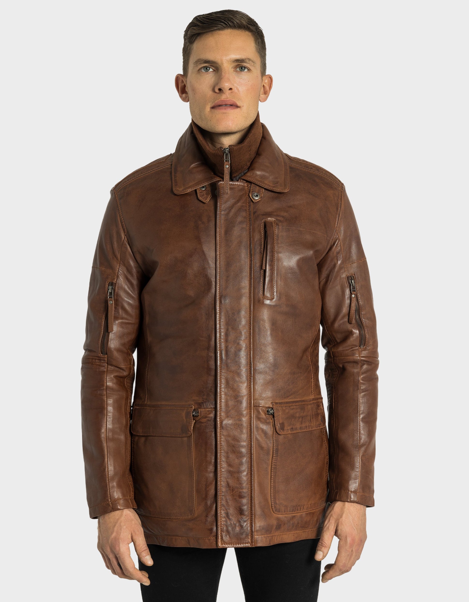 Veste en cuir Daniel