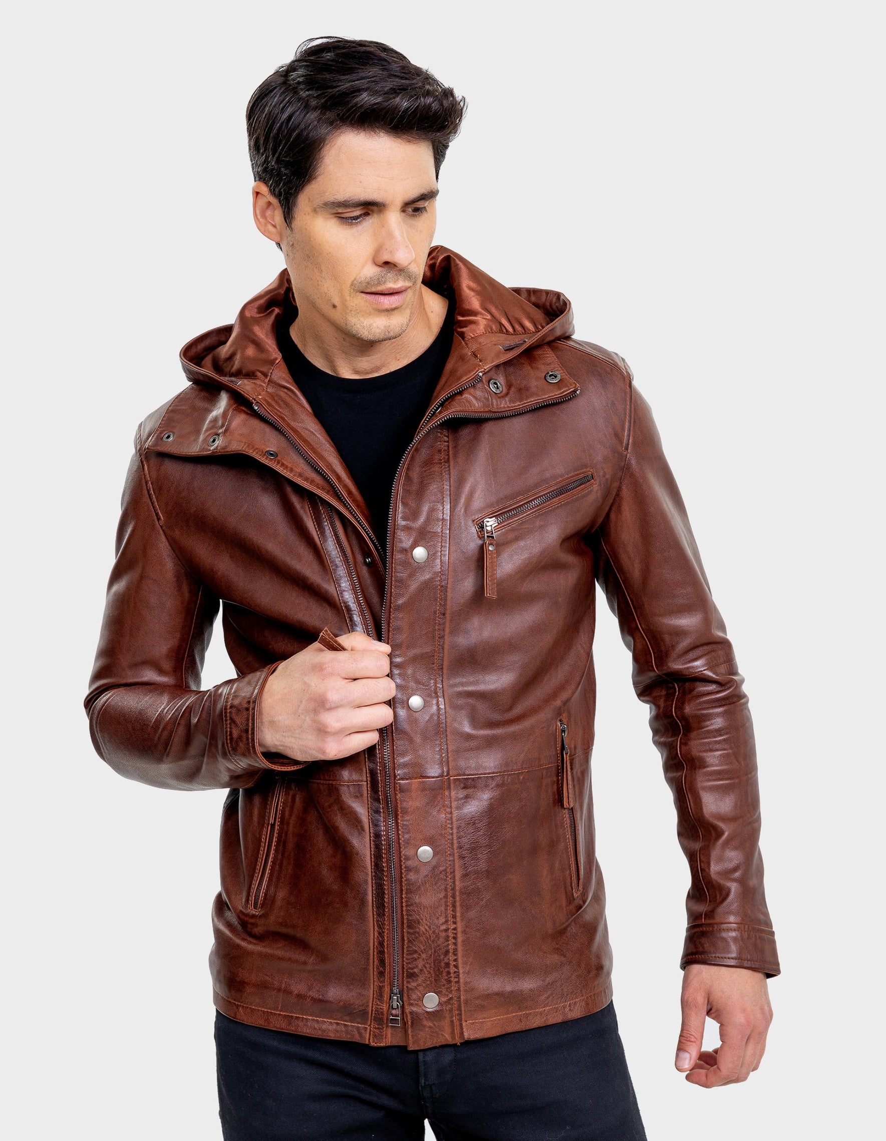 Veste en cuir Varvatos