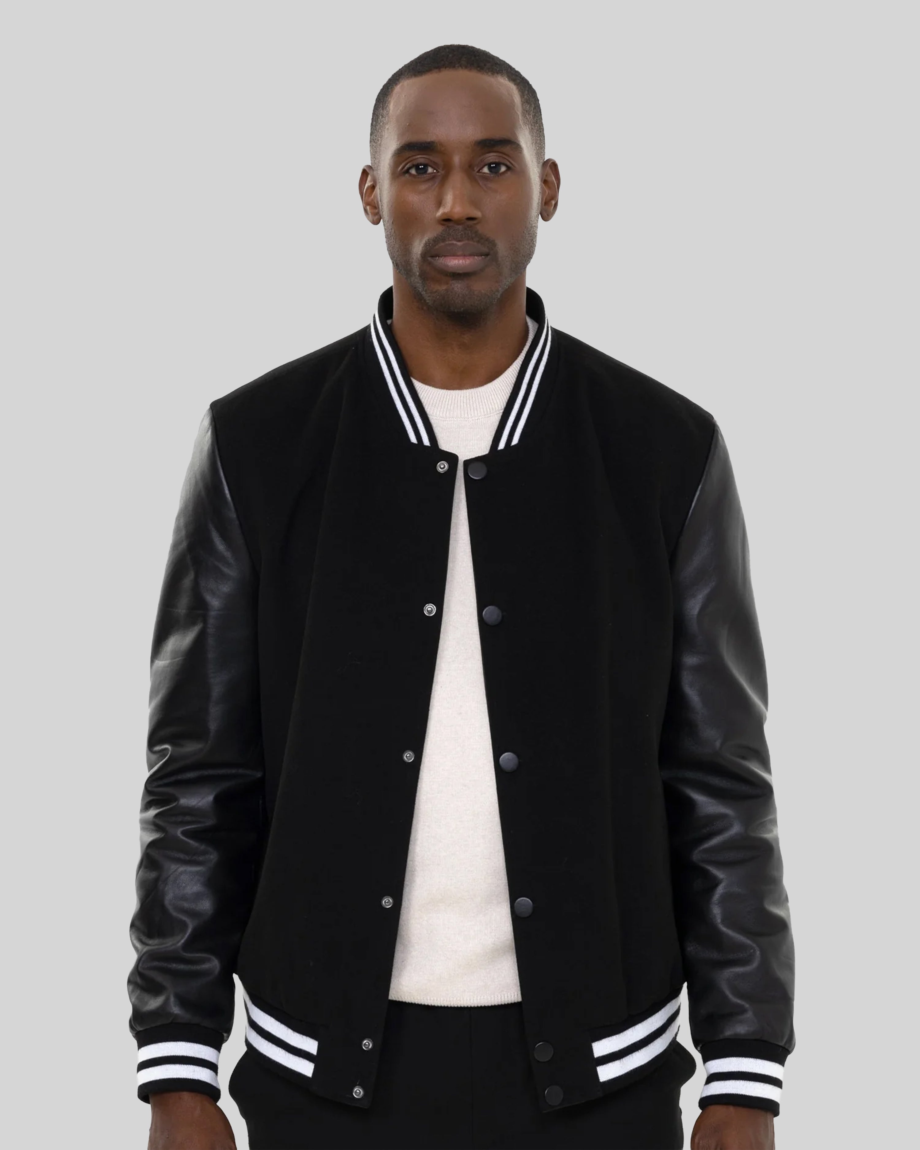 Blouson aviateur Tommy avec manches en cuir