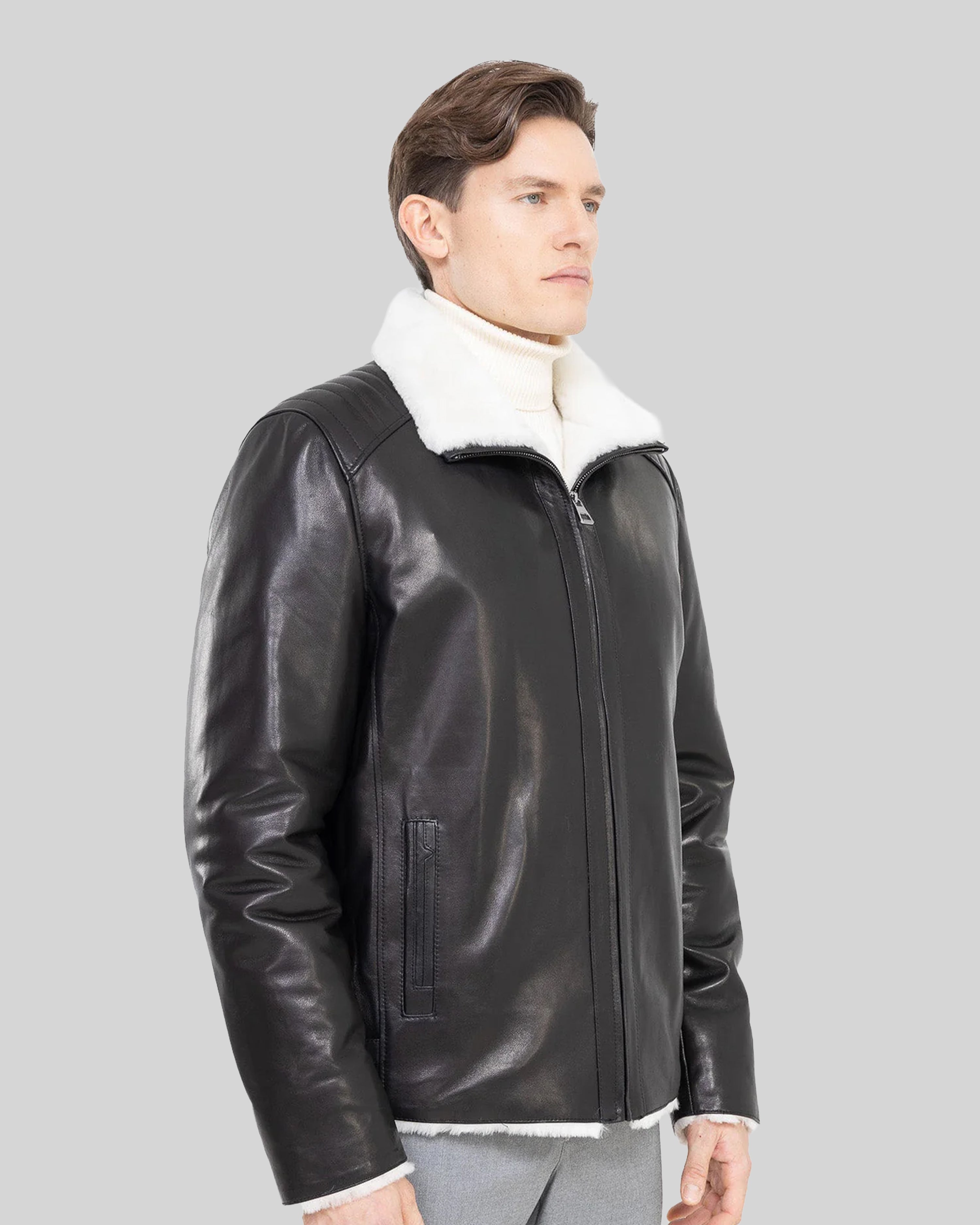 JUSTIN Genuine shearling jacket