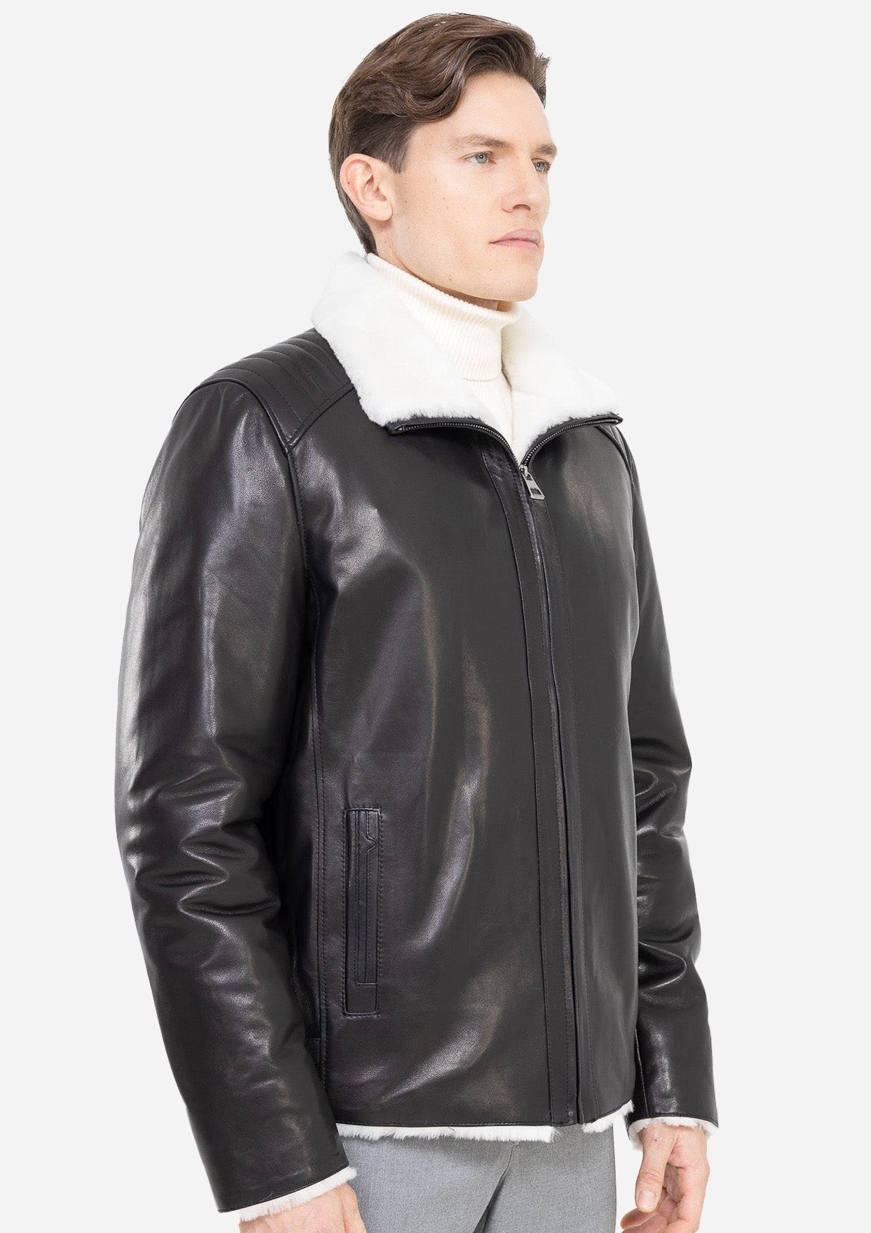 JUSTIN Genuine shearling jacket