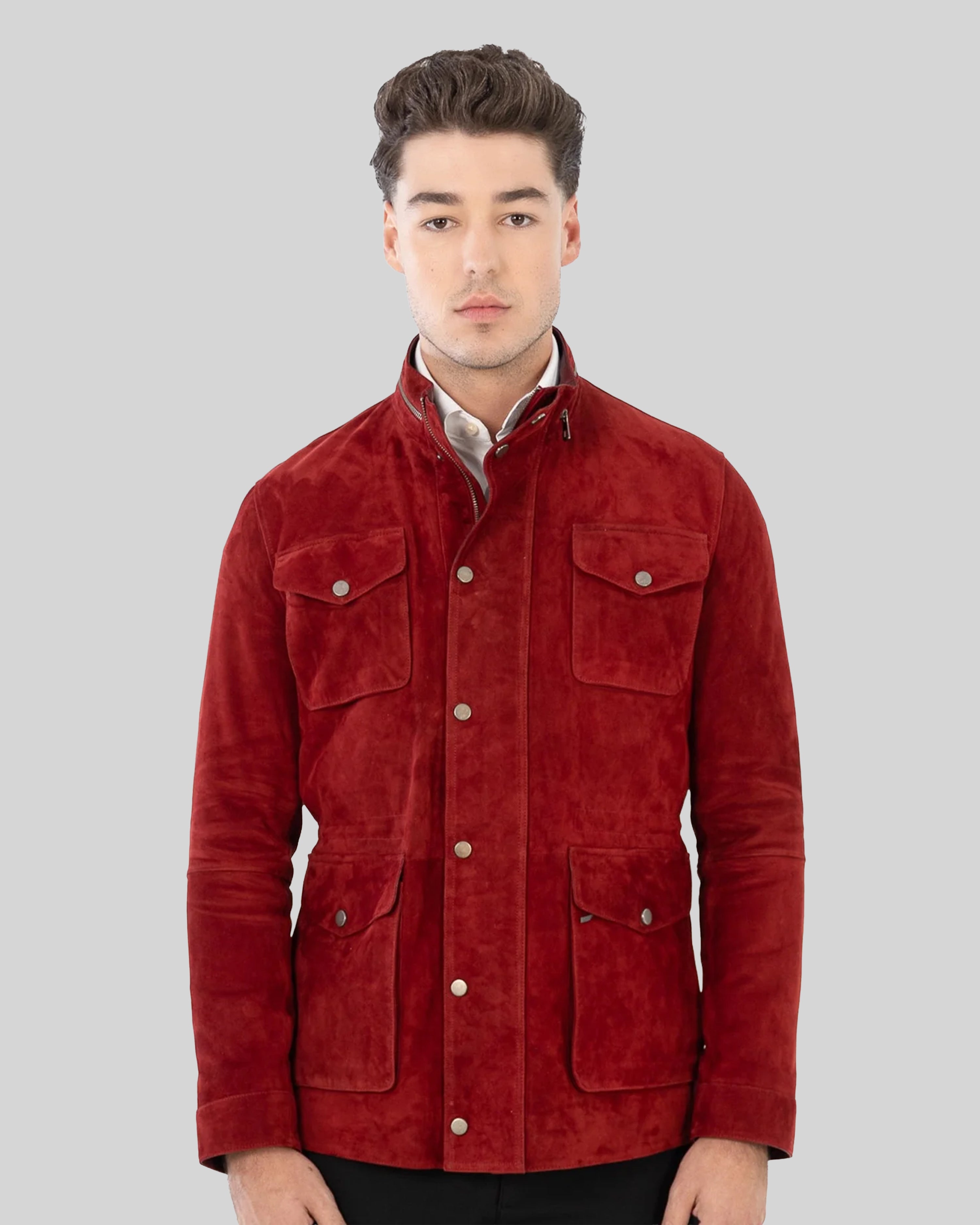 Veste en cuir suédé Jayden