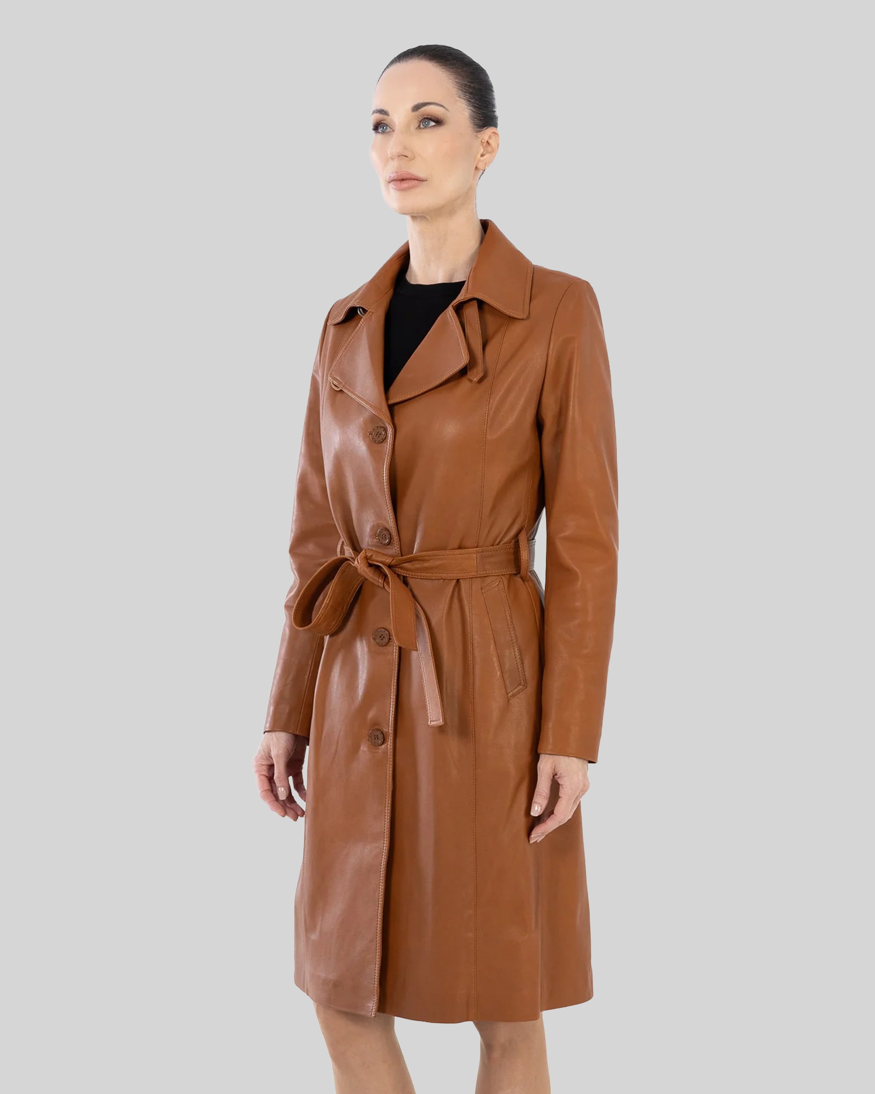 KASIA TRENCH COAT IN LAMBSKIN