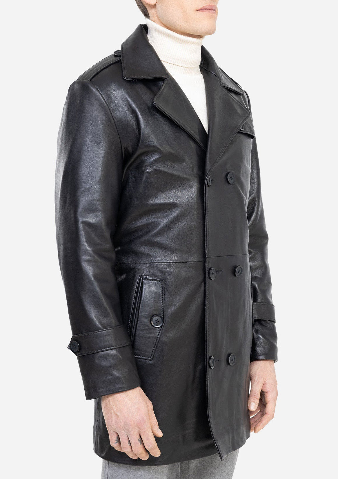 Tony Genuine Leather Trench-thumbmail-3