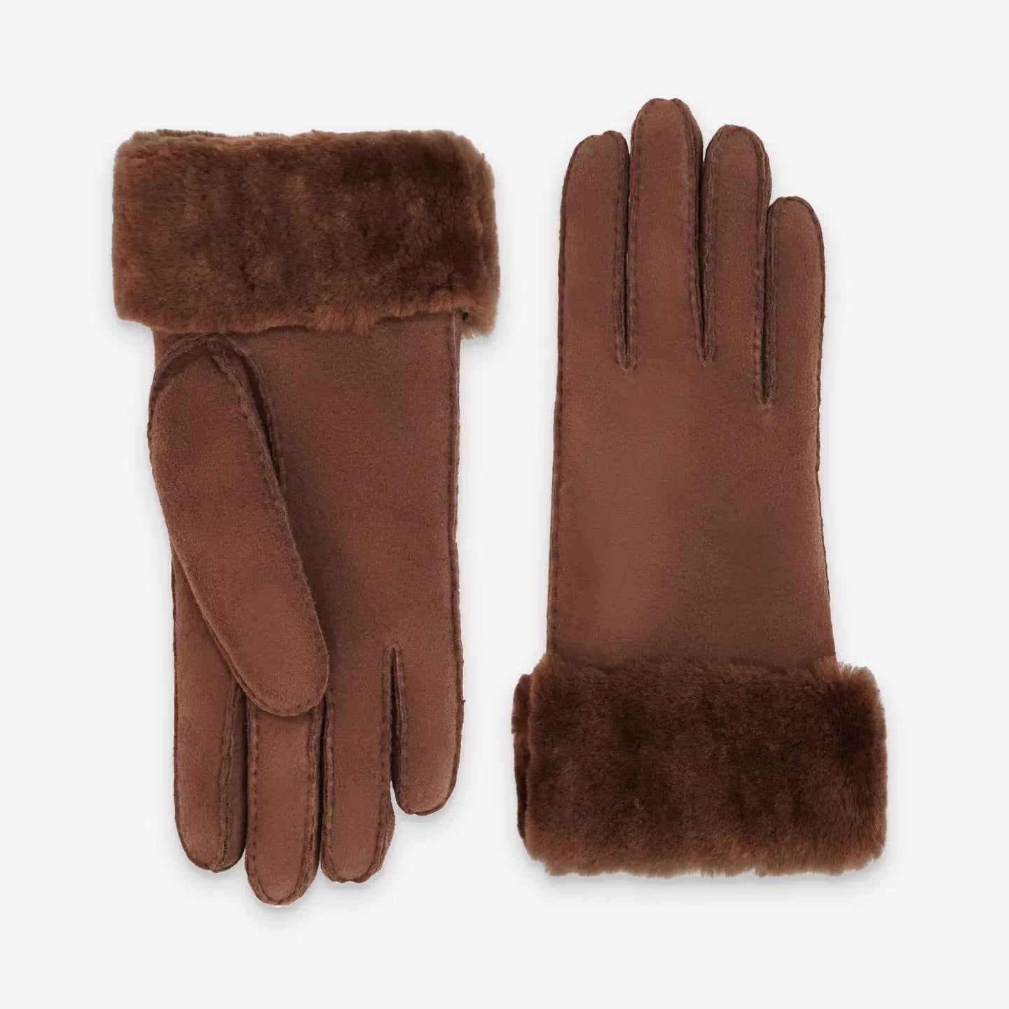 women's sheepskin leather gloves, lined with shearling