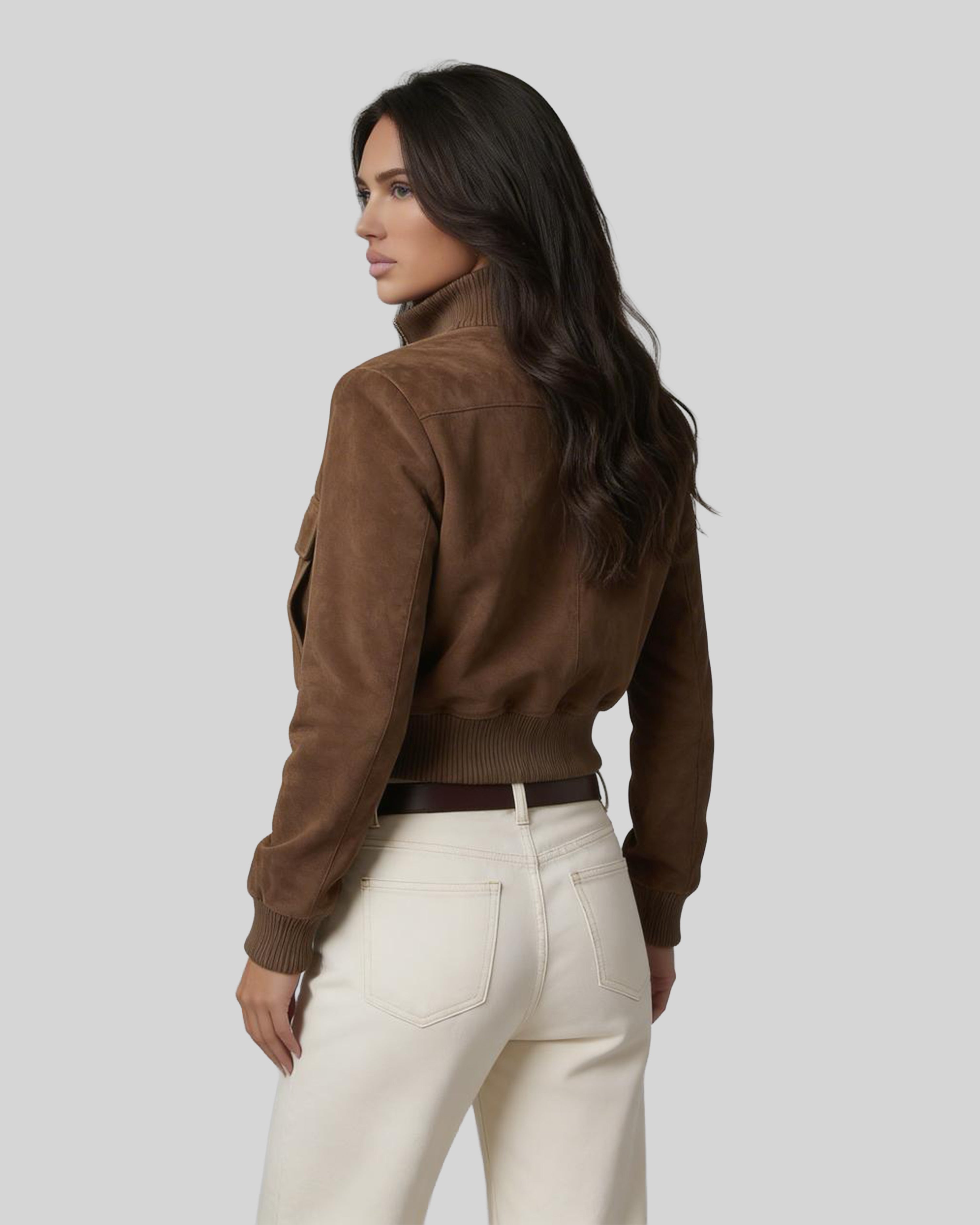 THALIA suede bomber  jacket