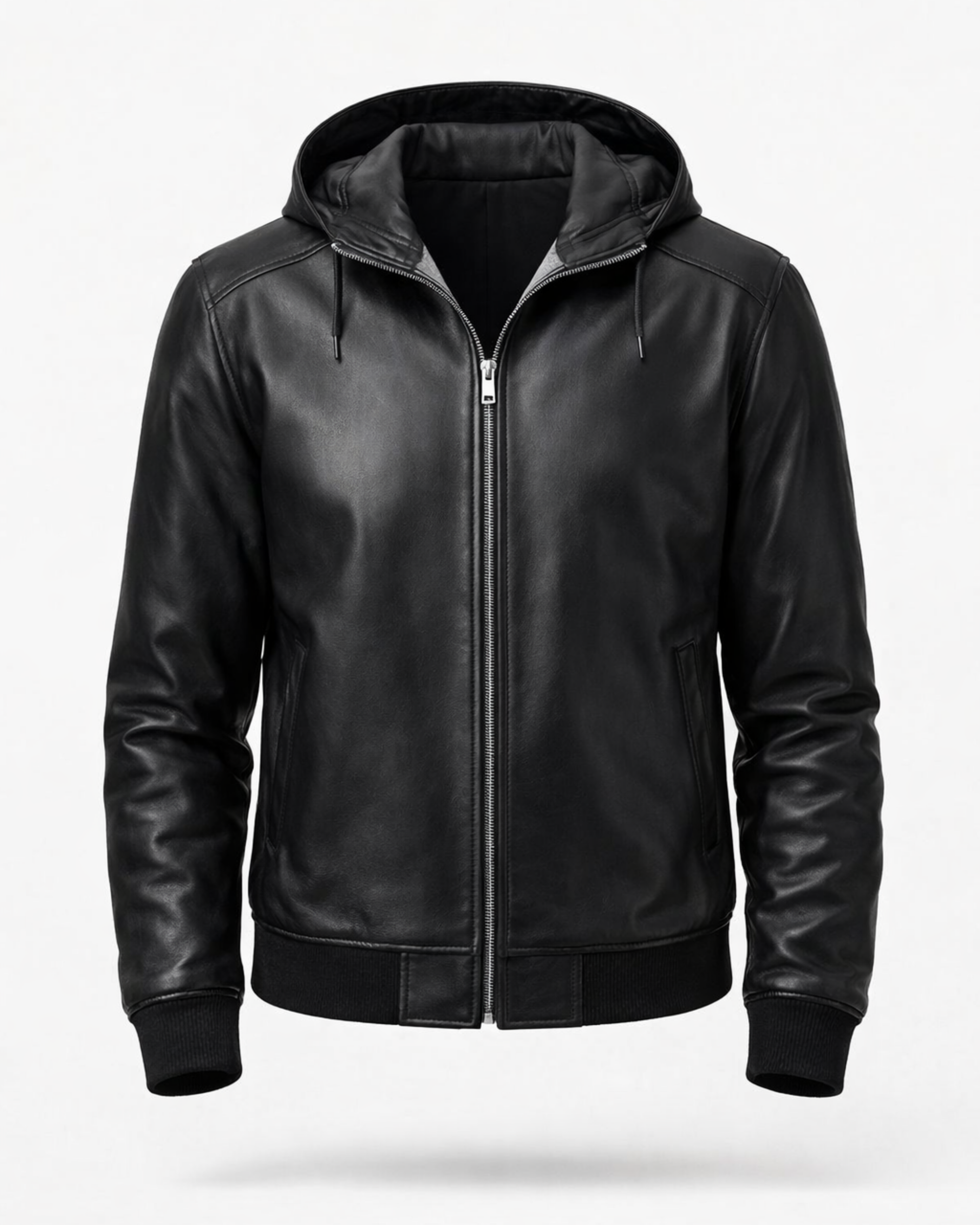 Blouson aviateur en cuir shearling DANTE