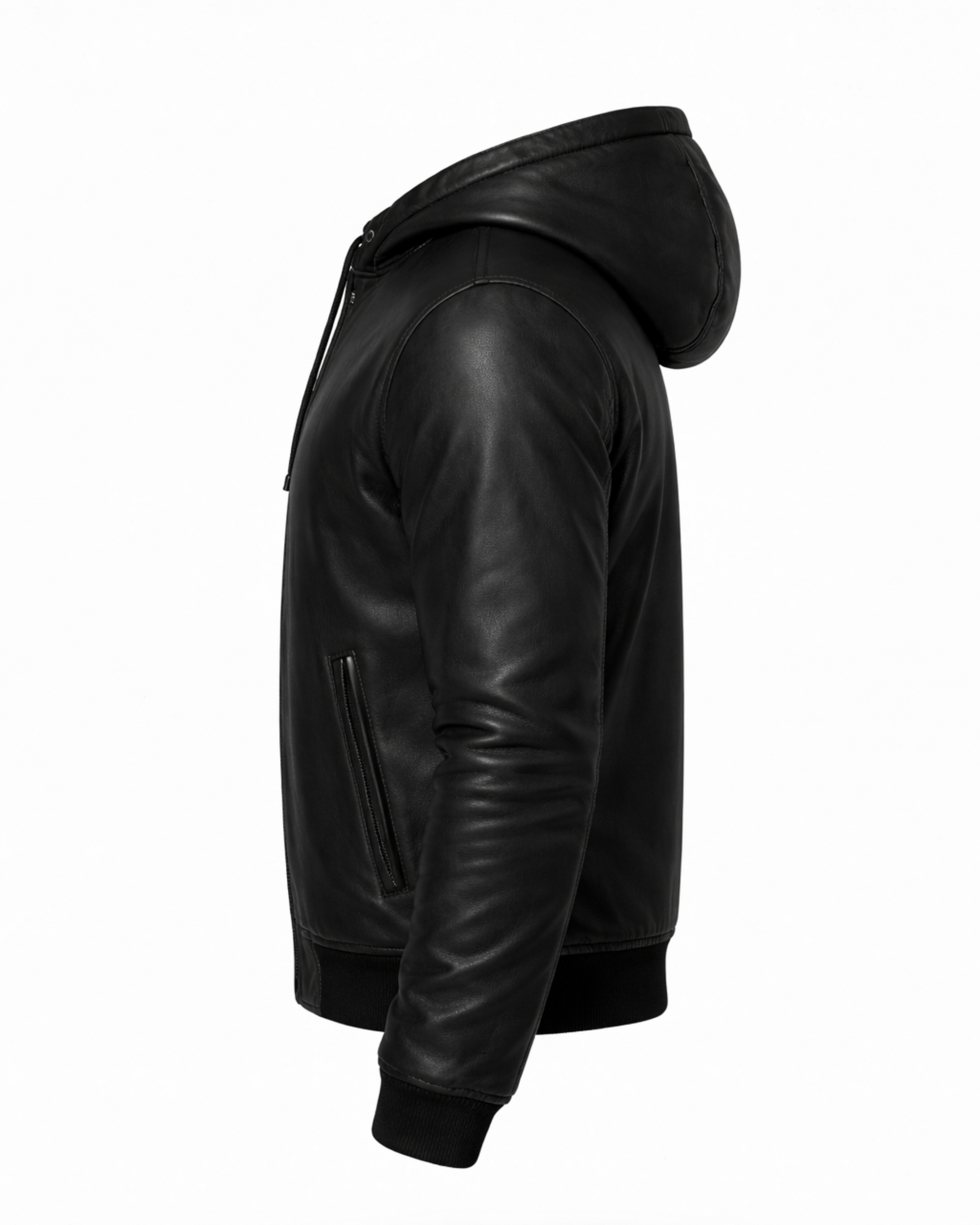 Blouson aviateur en cuir shearling DANTE