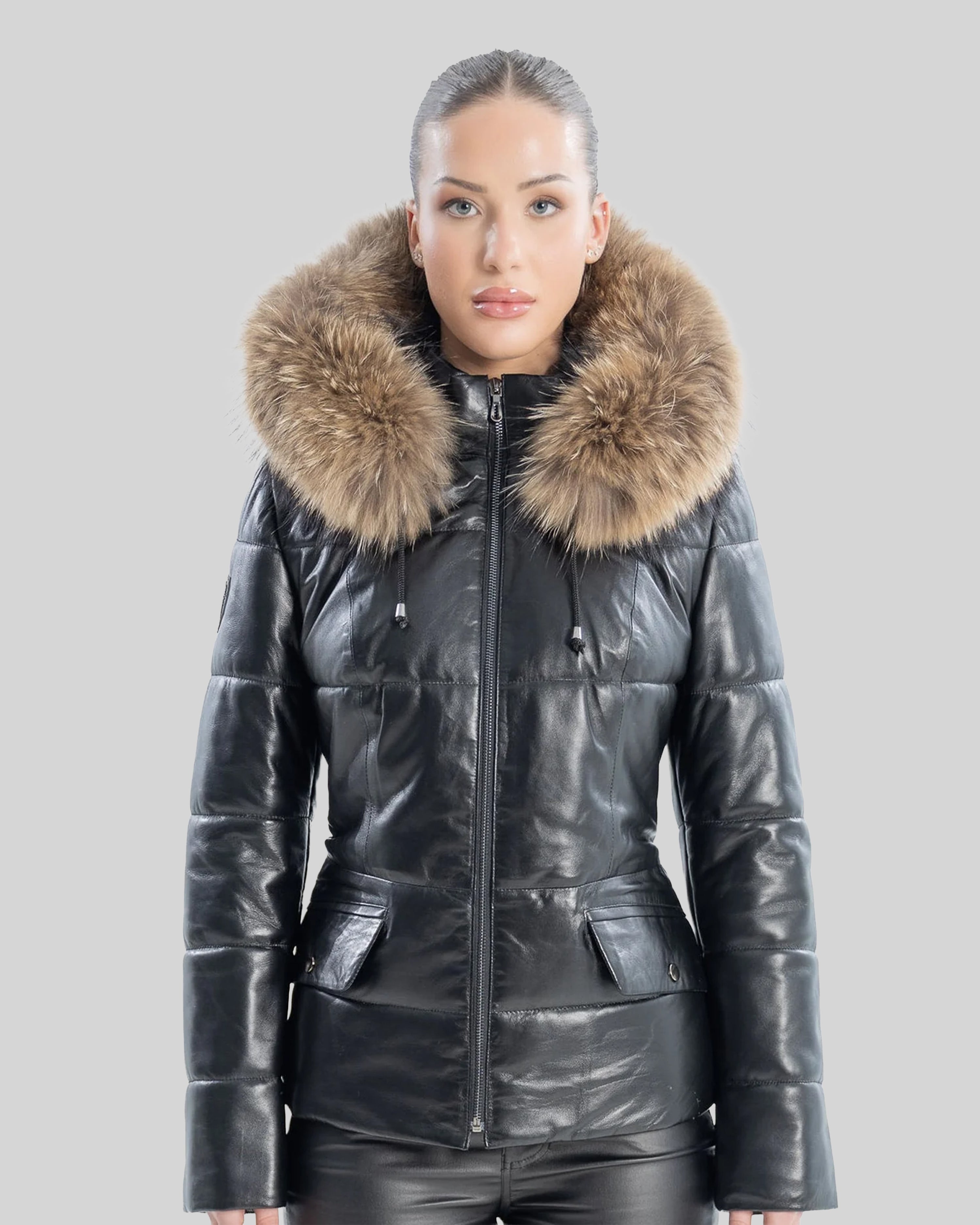 Chloé Leather Jacket with removable Natural Fur