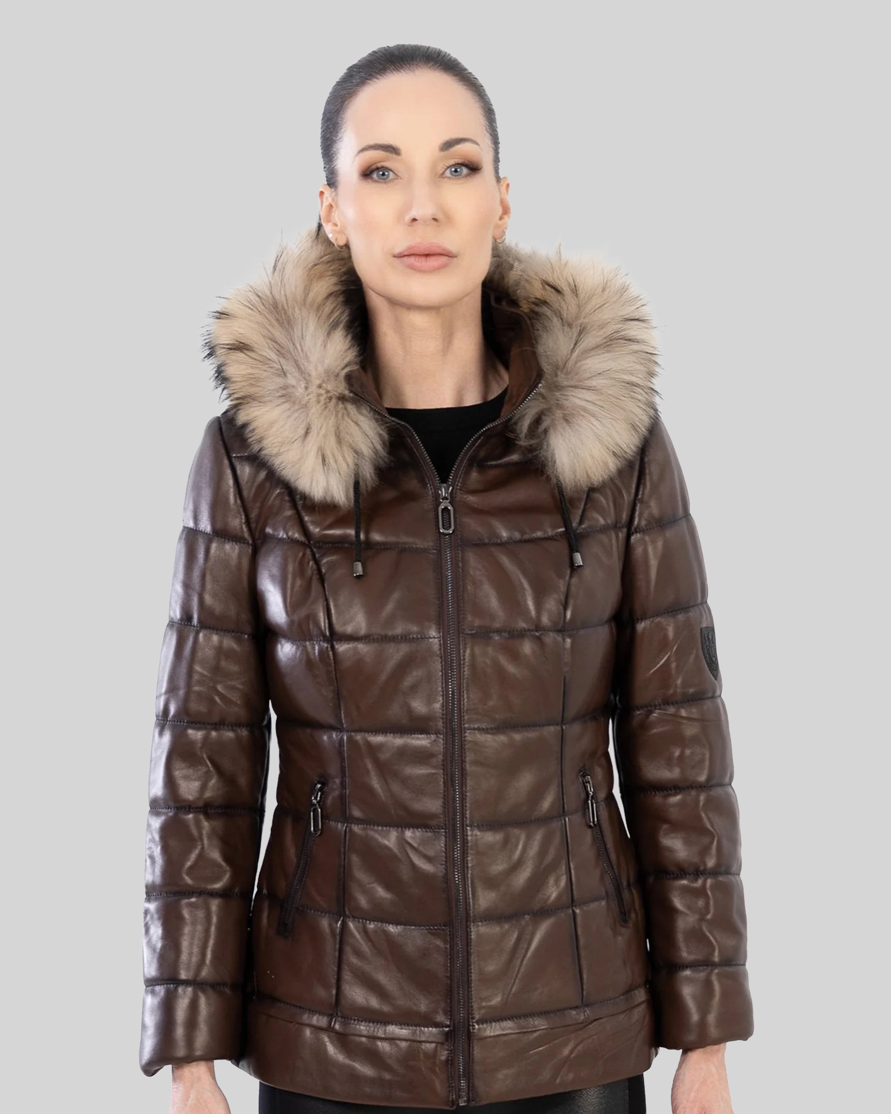 Doudoune en cuir LYANNA