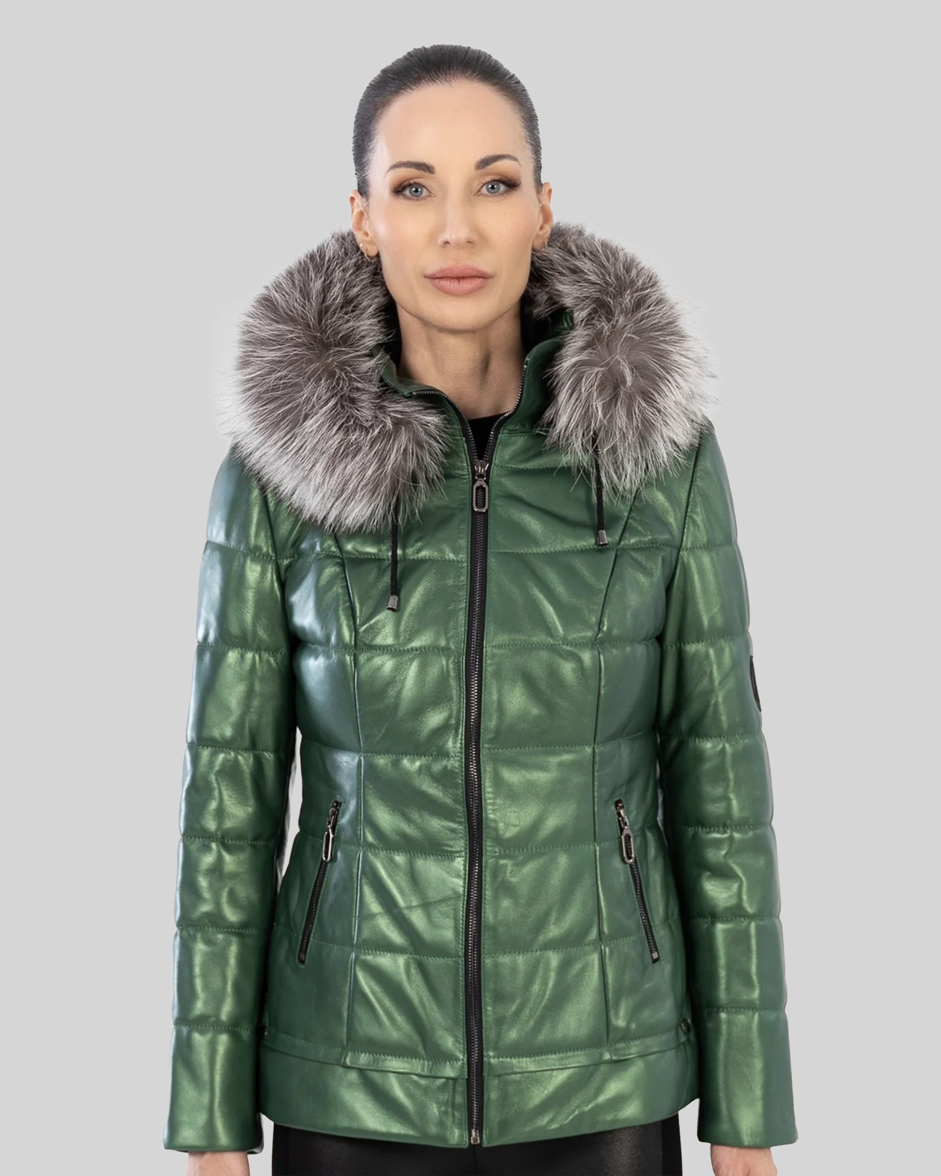 Doudoune en cuir LYANNA