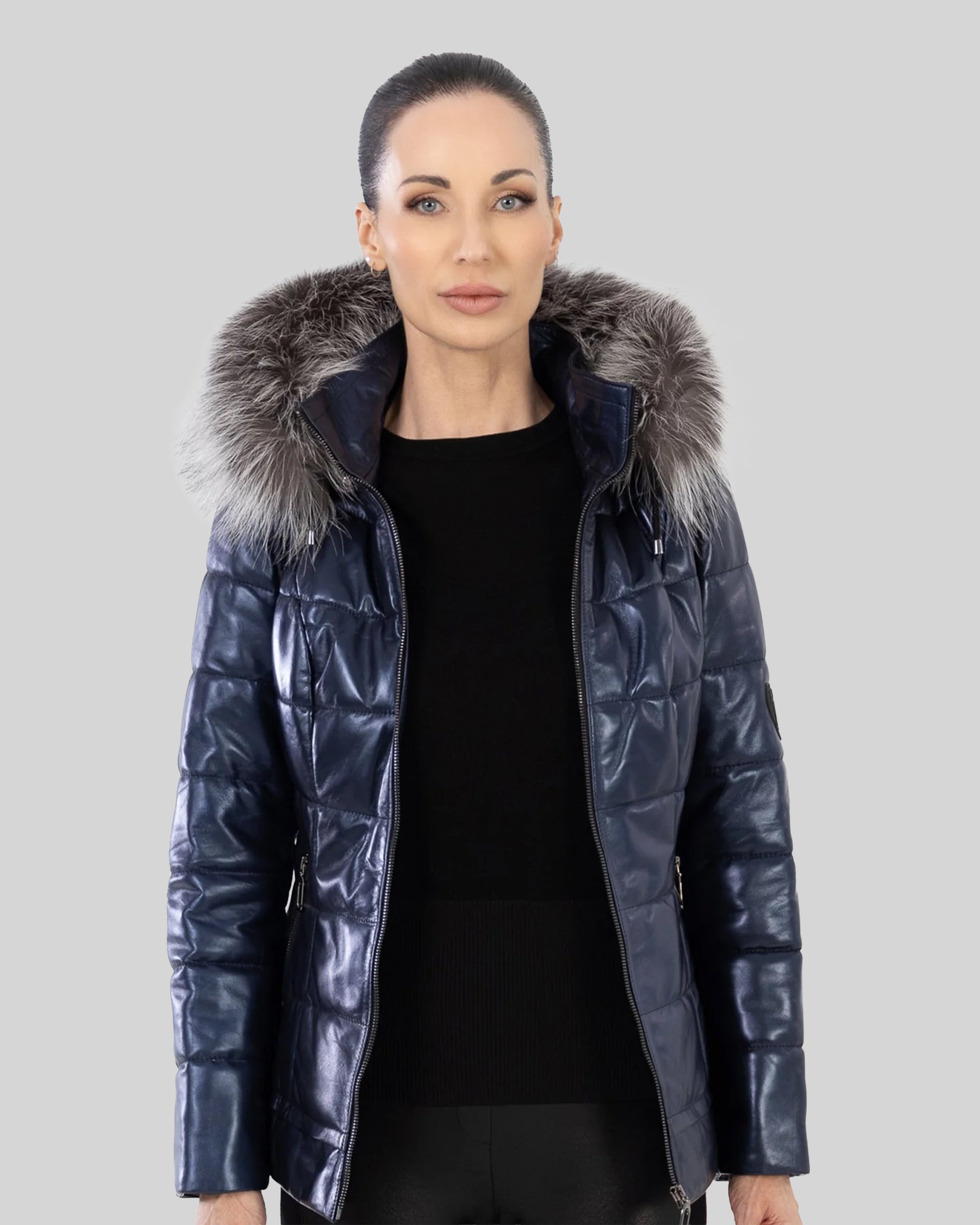 Doudoune en cuir LYANNA