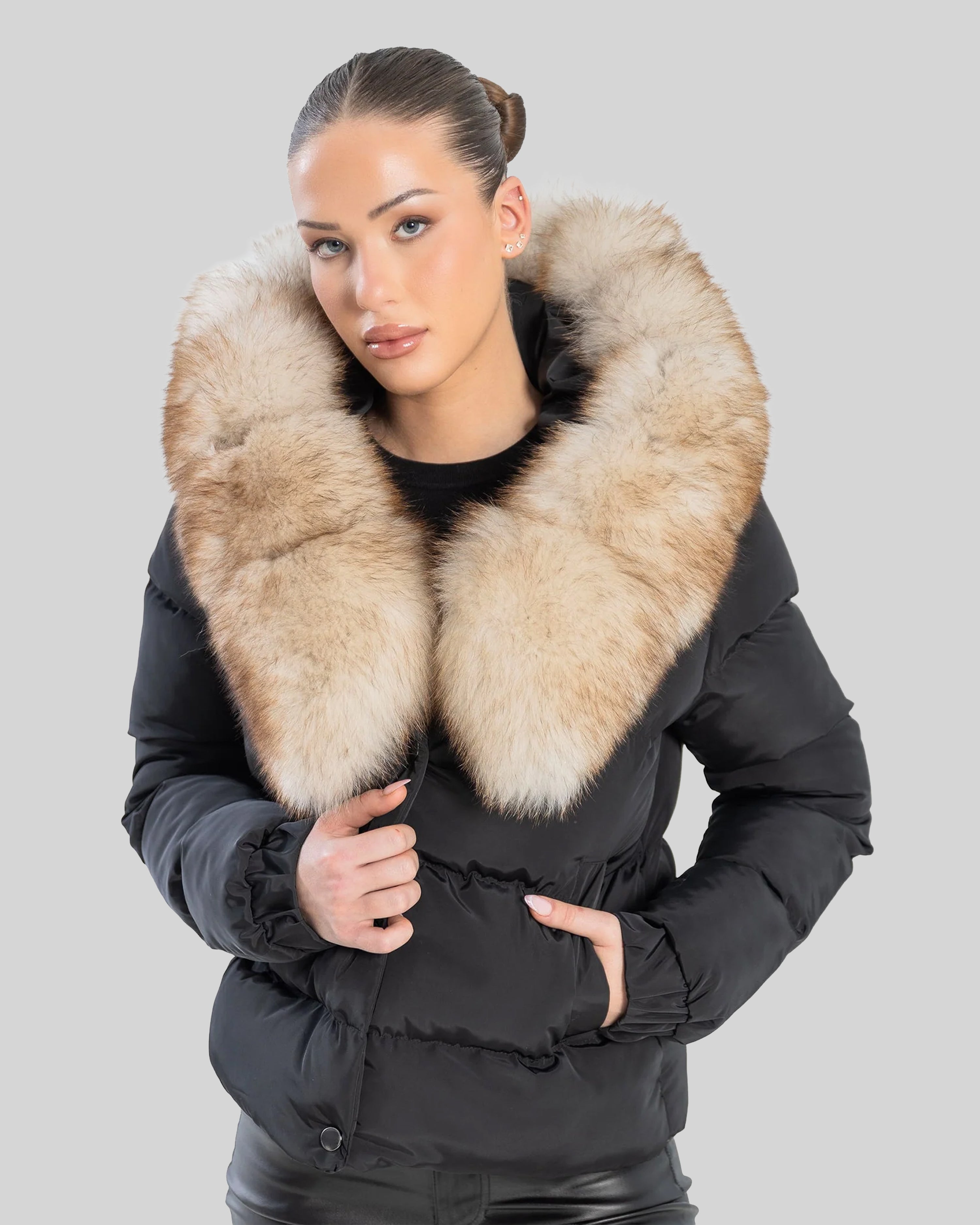 Eddy Down Puffer With Removable Natural Fur