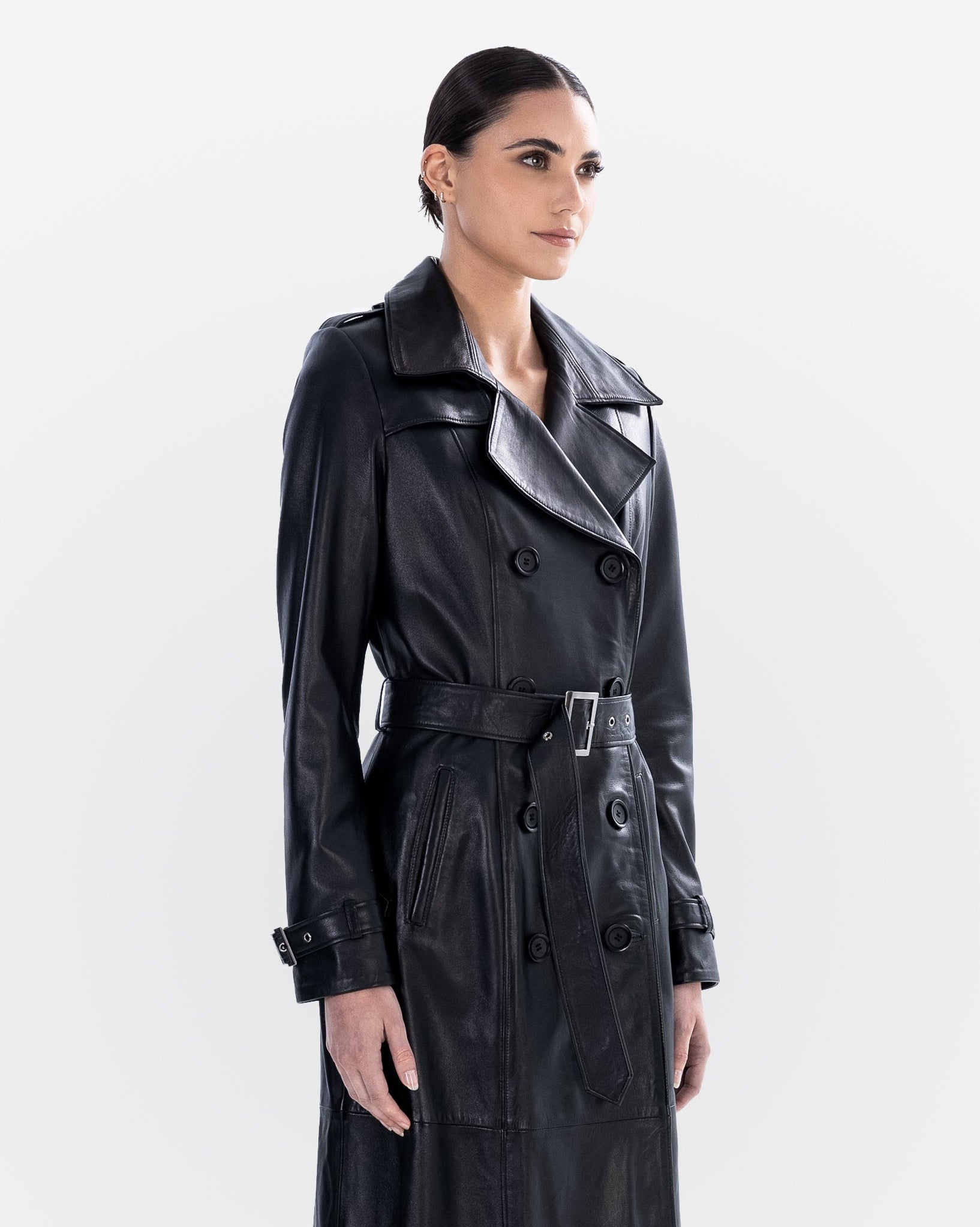Adèle Leather Trench Coat