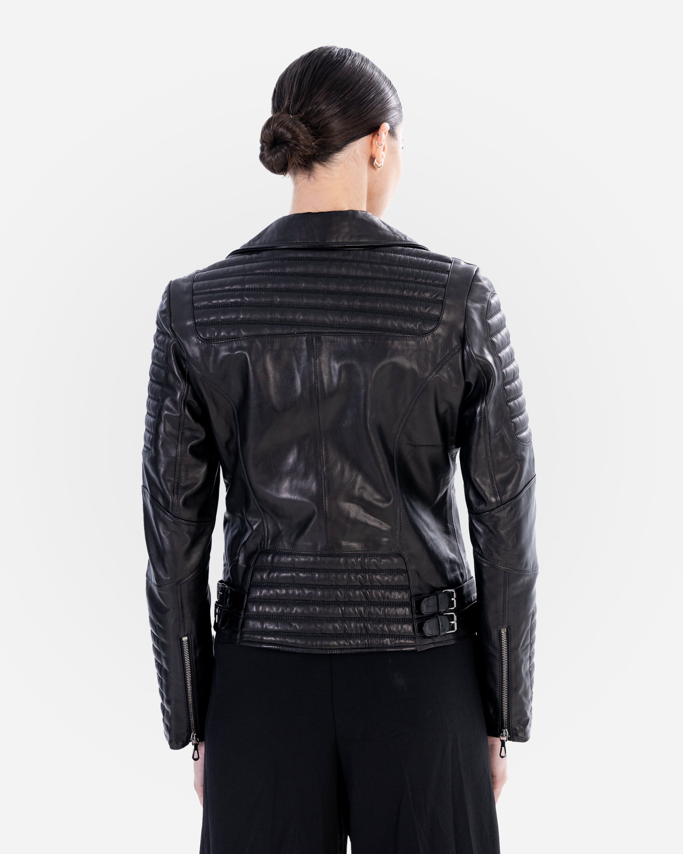 Stacy Leather Biker Jacket