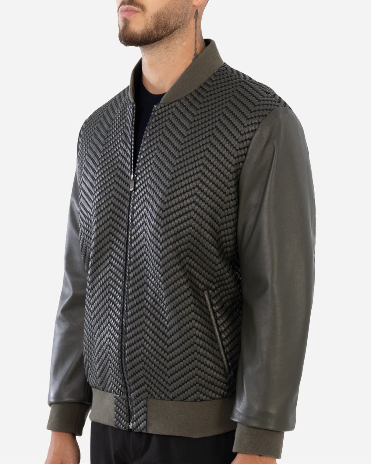 Logan  bomber  Leather Jacket