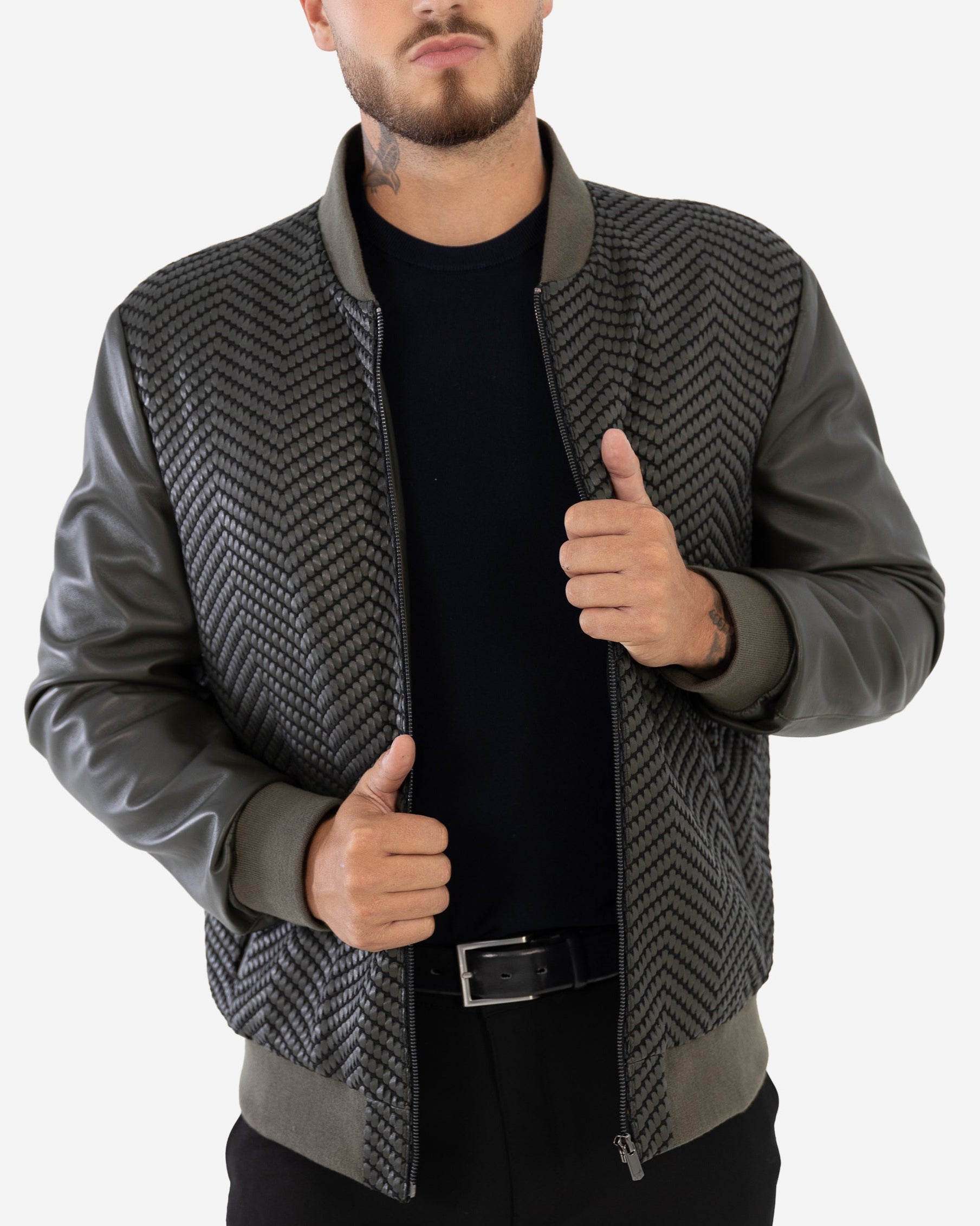 Logan  bomber  Leather Jacket