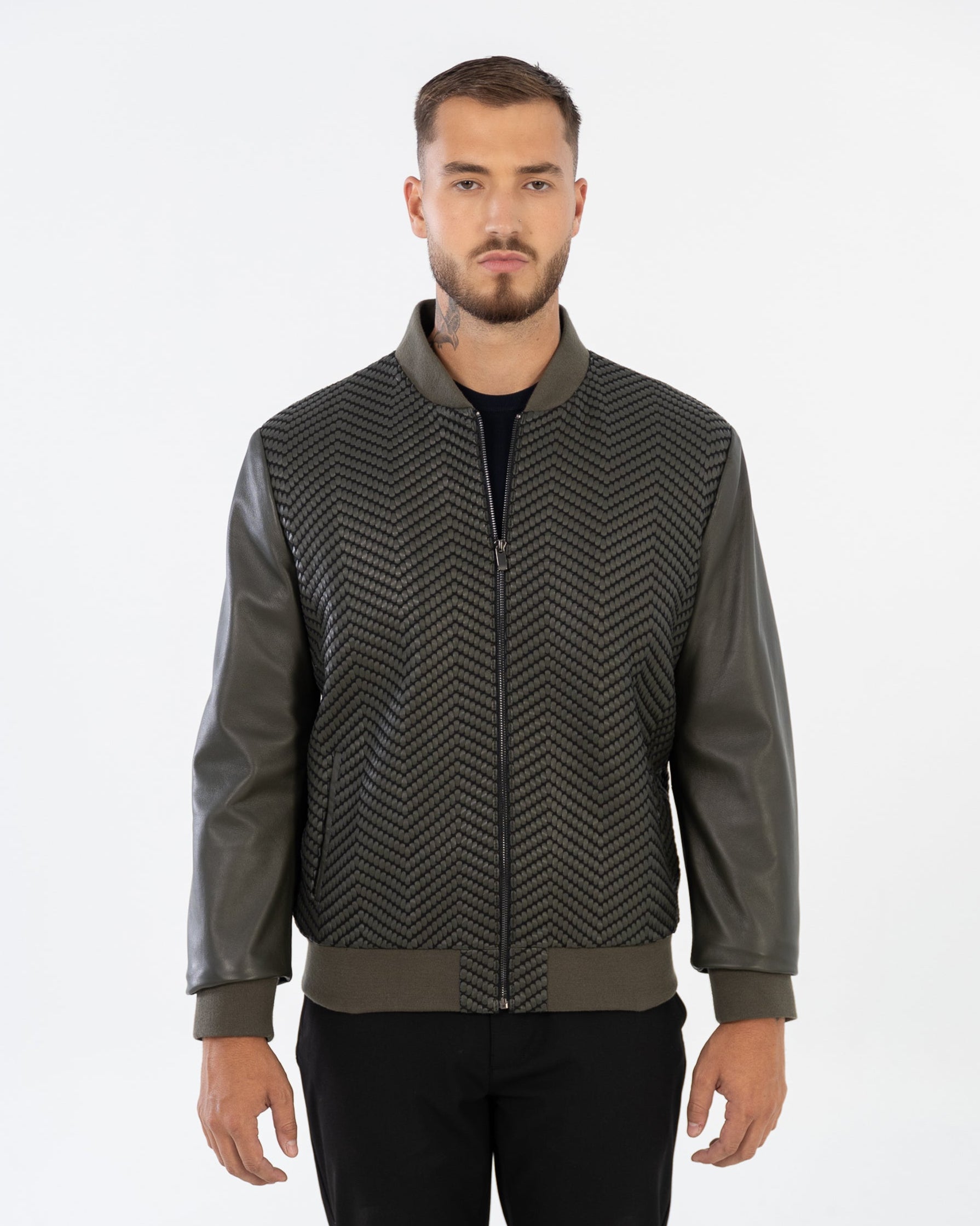 Logan  bomber  Leather Jacket