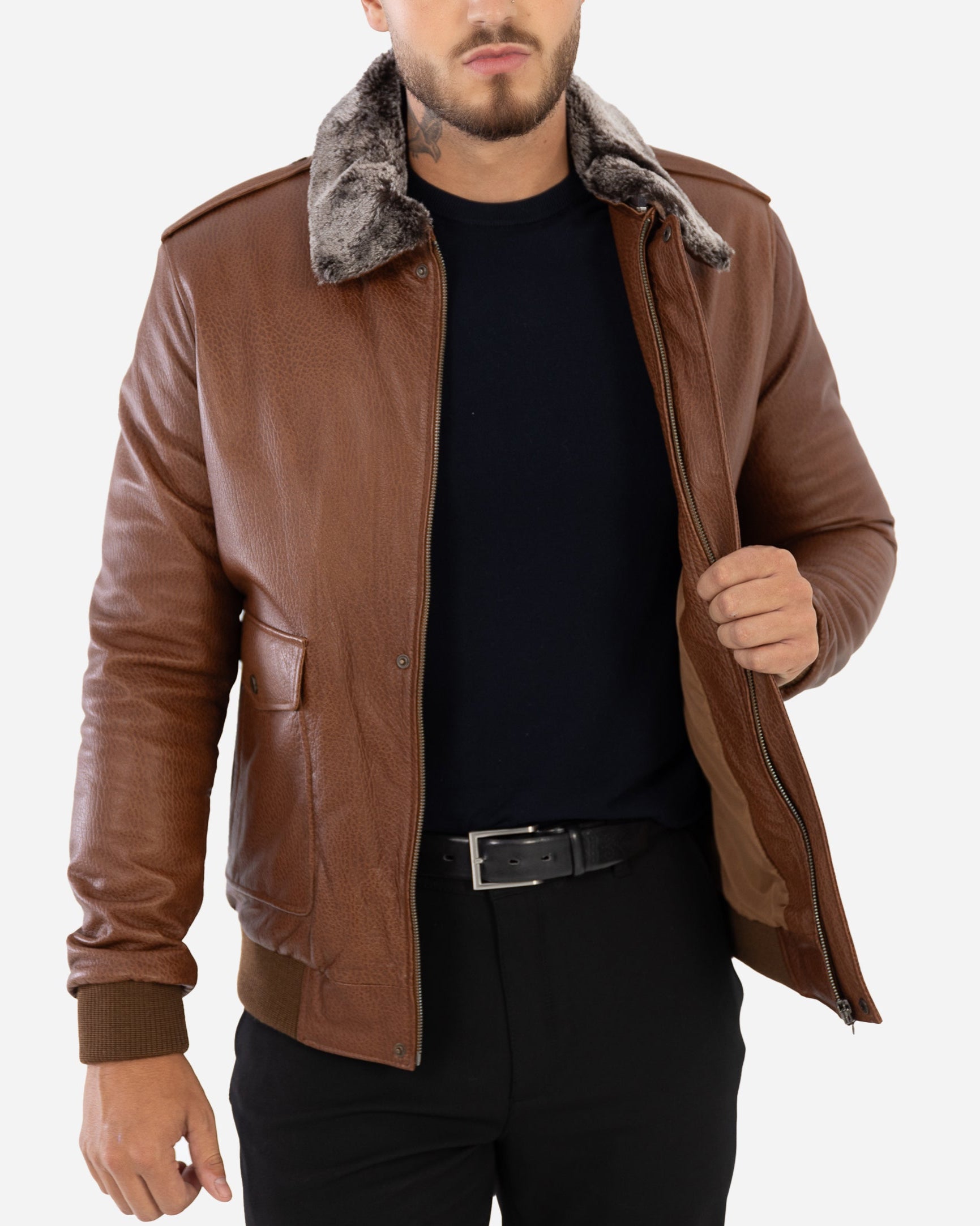Wilder  aviator leather jacket