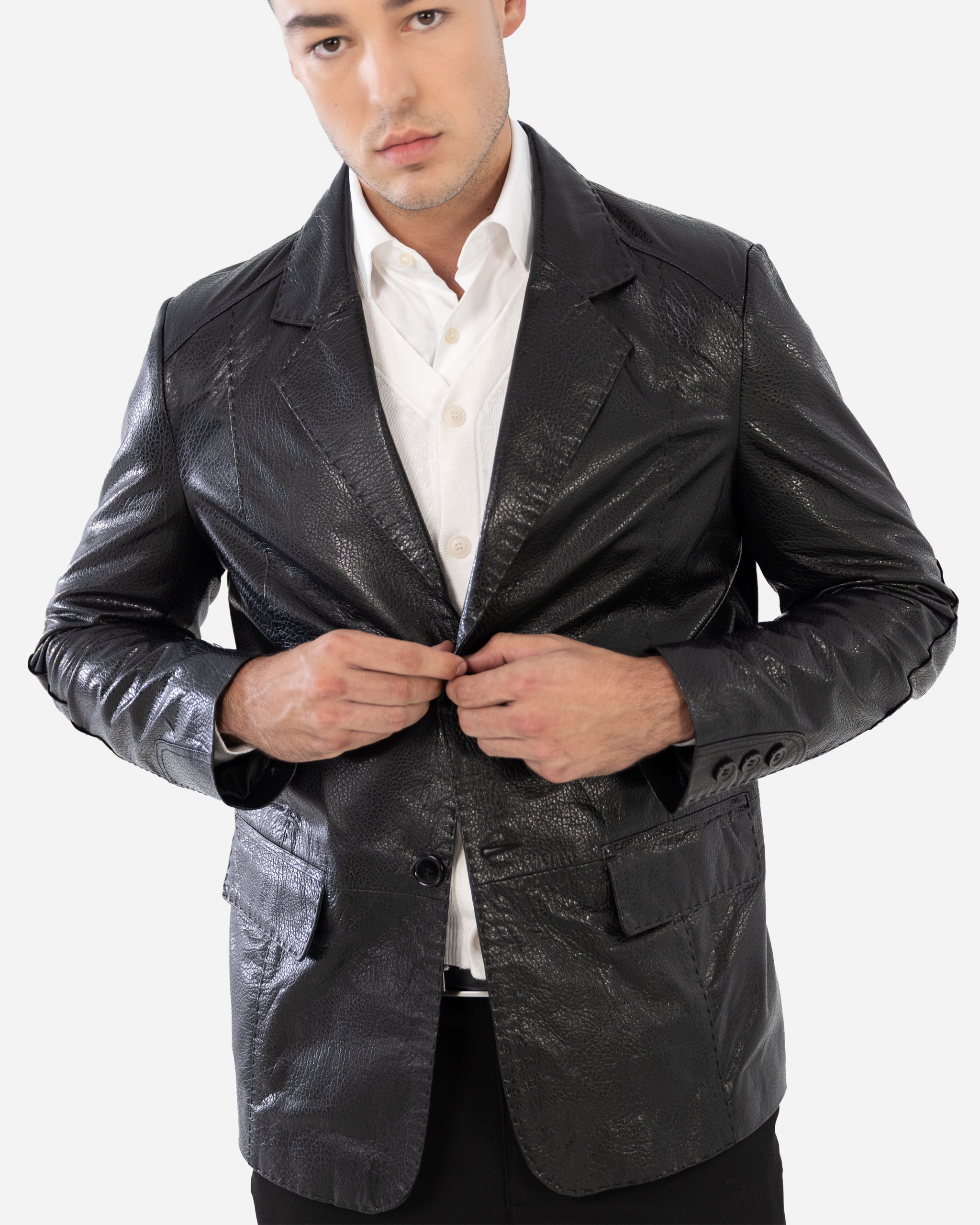 Zayn Leather Blazer