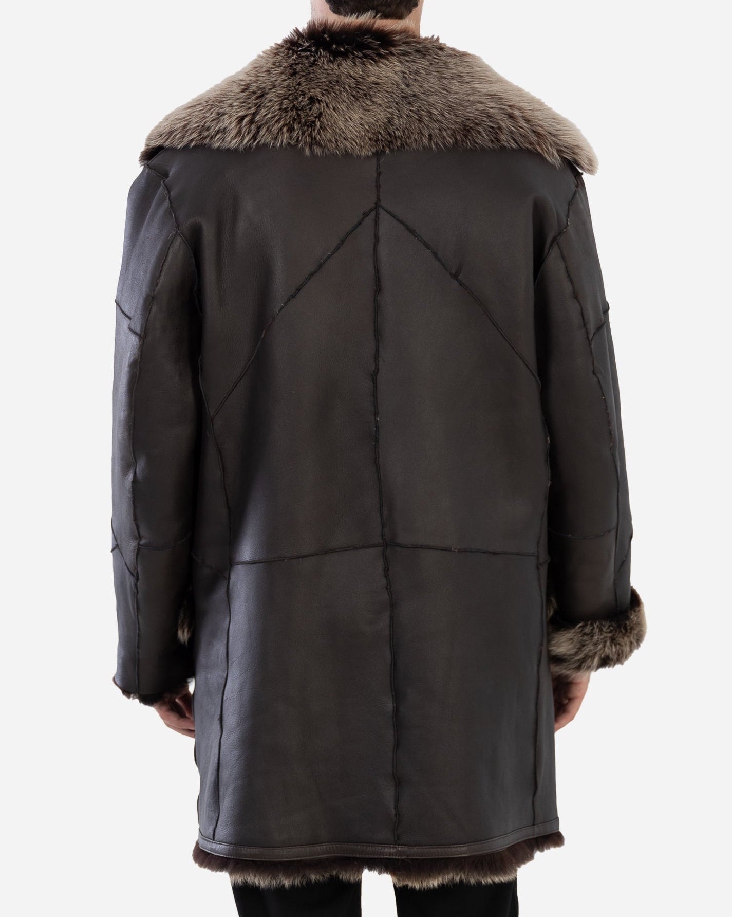 Manteau en peau lainée Zeus Toscana