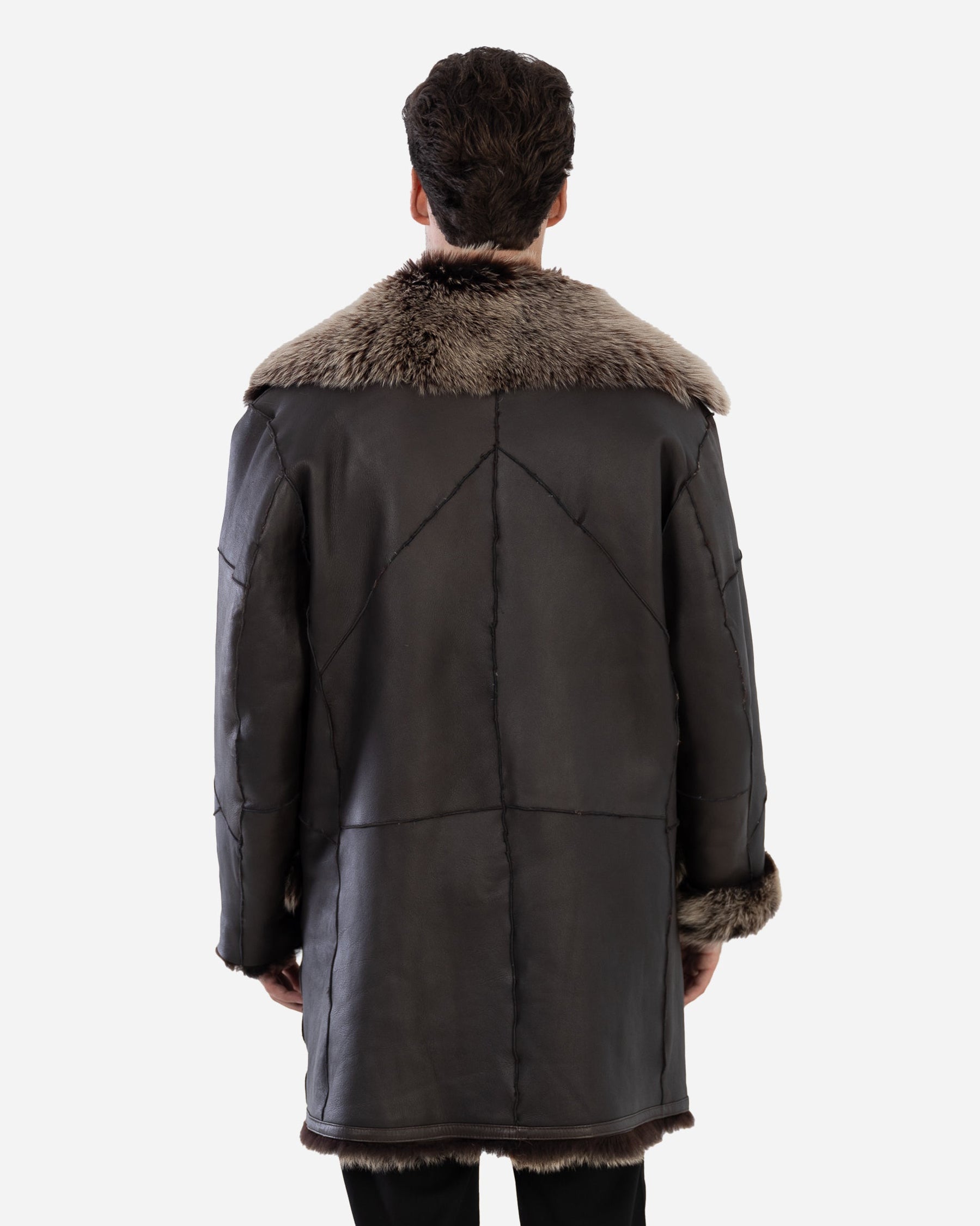 Zeus toscana shearling coat