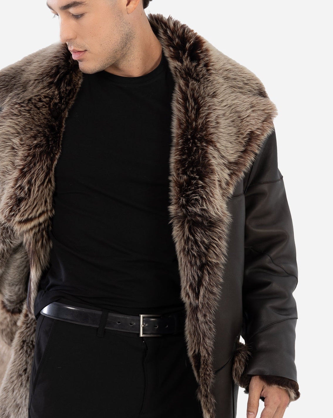 Zeus toscana shearling coat
