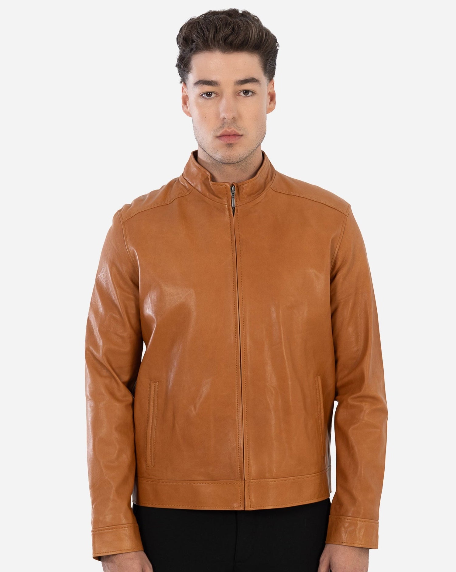 Veste en cuir Adrien