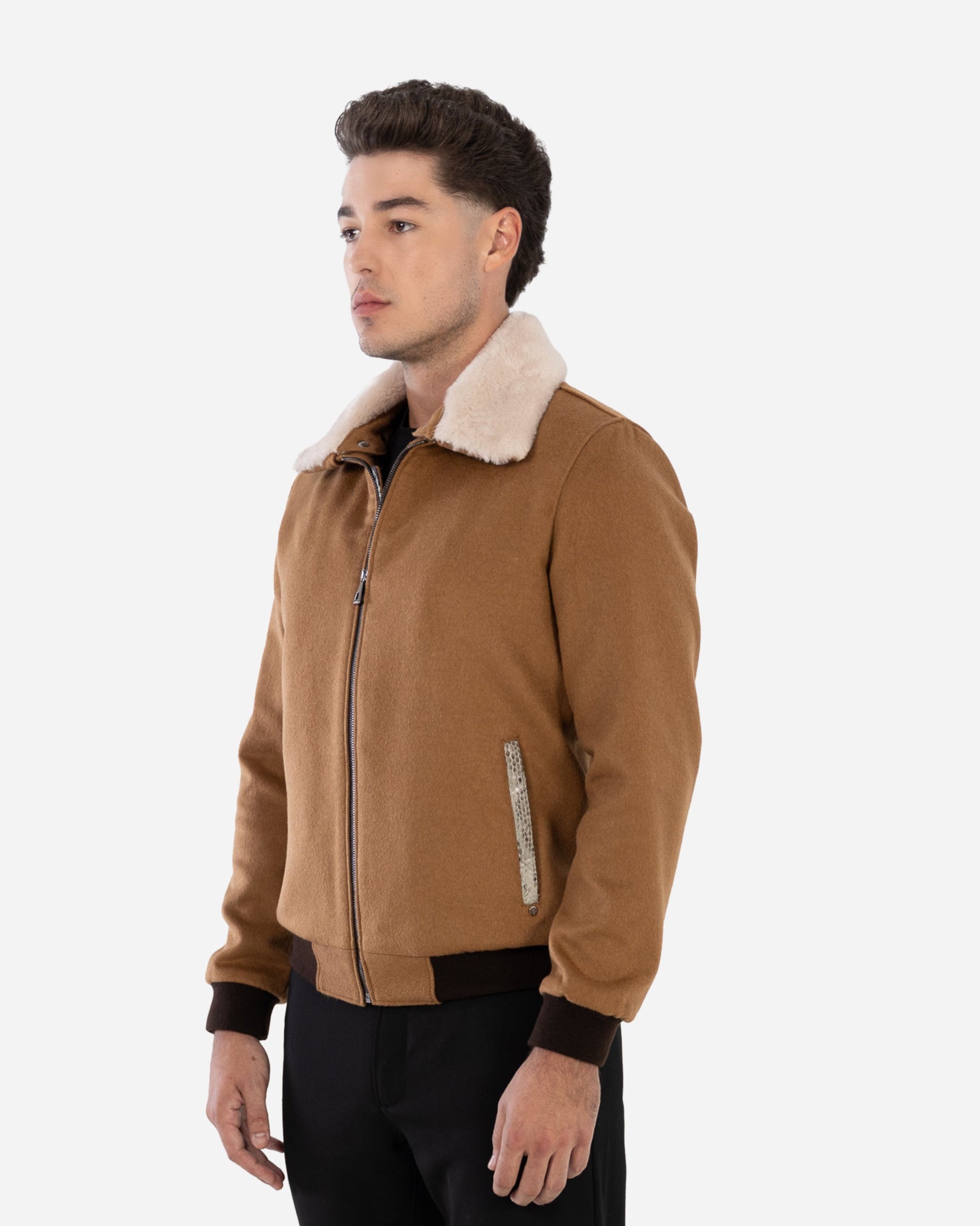 Jett Cachemire Bomber Jacket