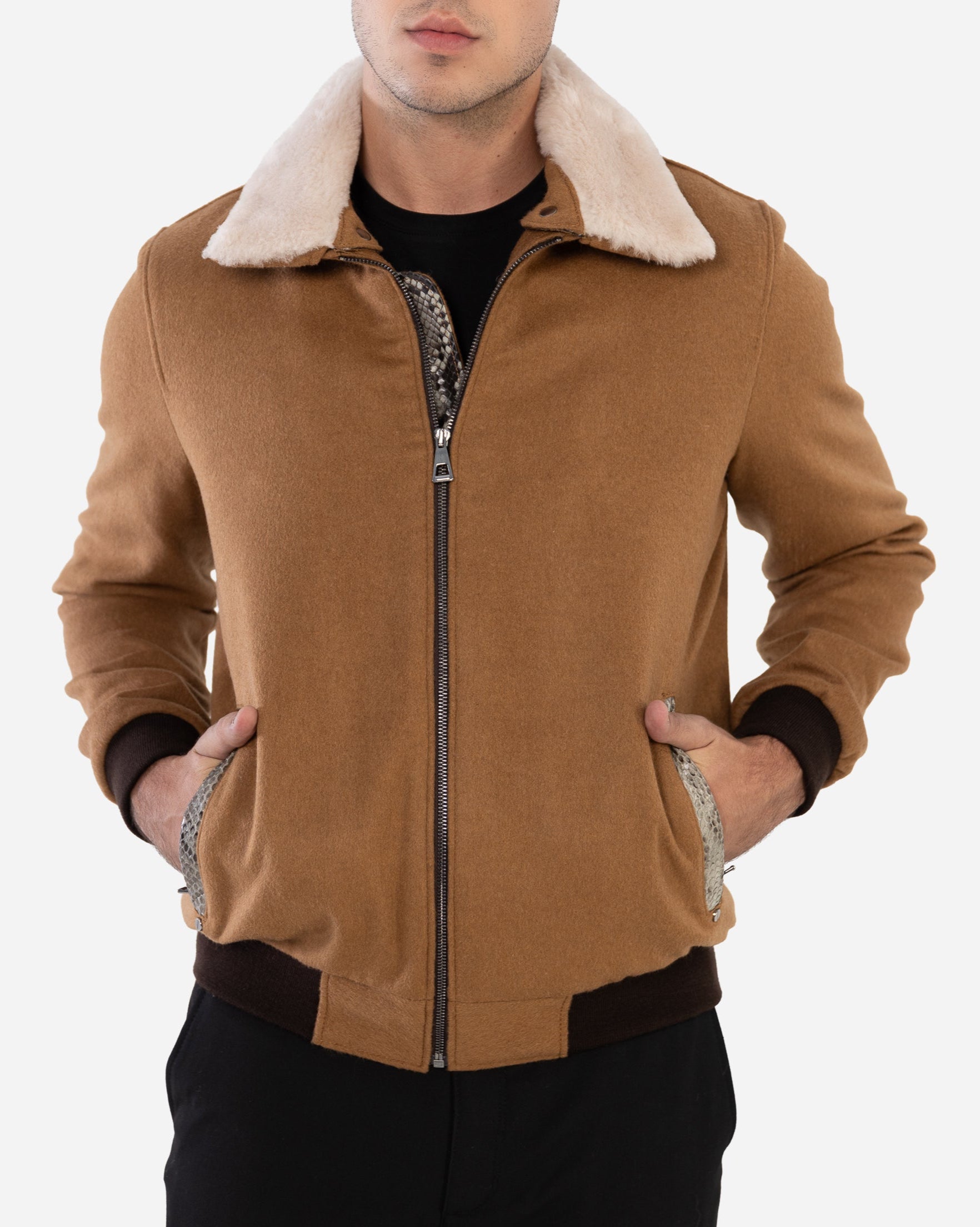 Jett Cachemire Bomber Jacket