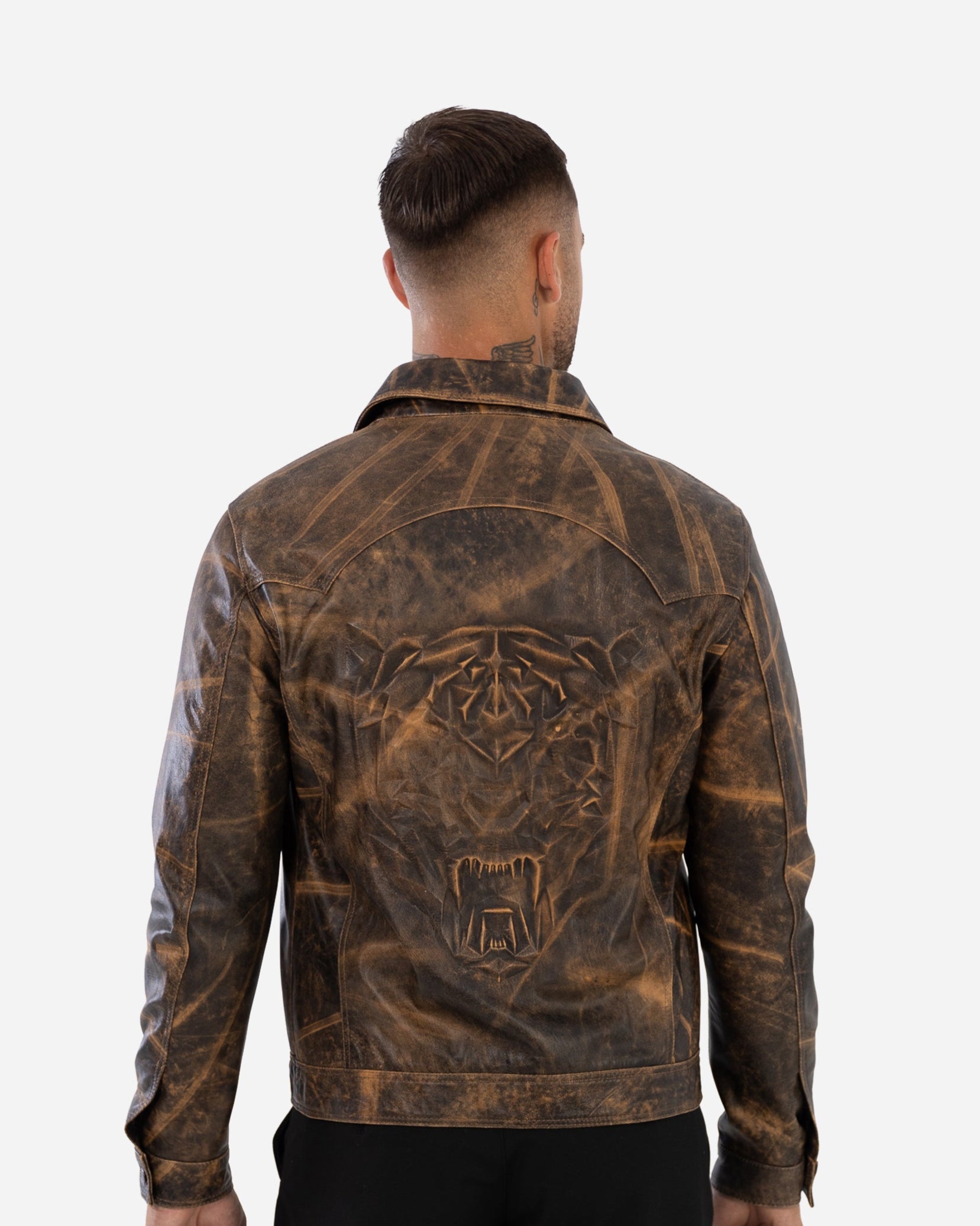 LEVI JACKET IN VINTAGE GRAINED LAMBSKIN