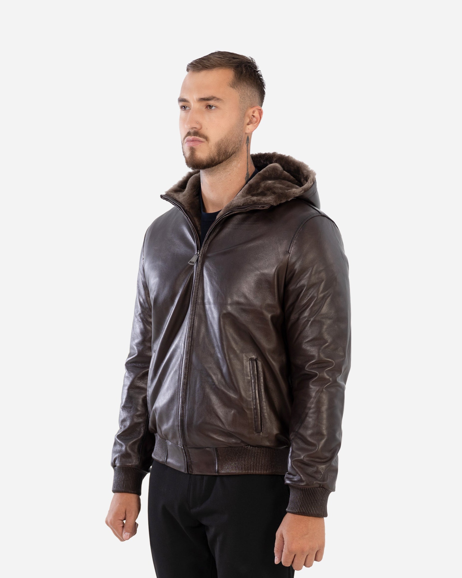 DANTE Shearling  bomber  leather jacket