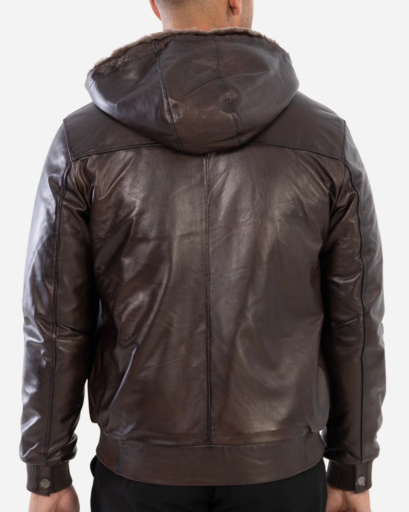 DANTE  Genuine Shearling Bomber Leather Jacket