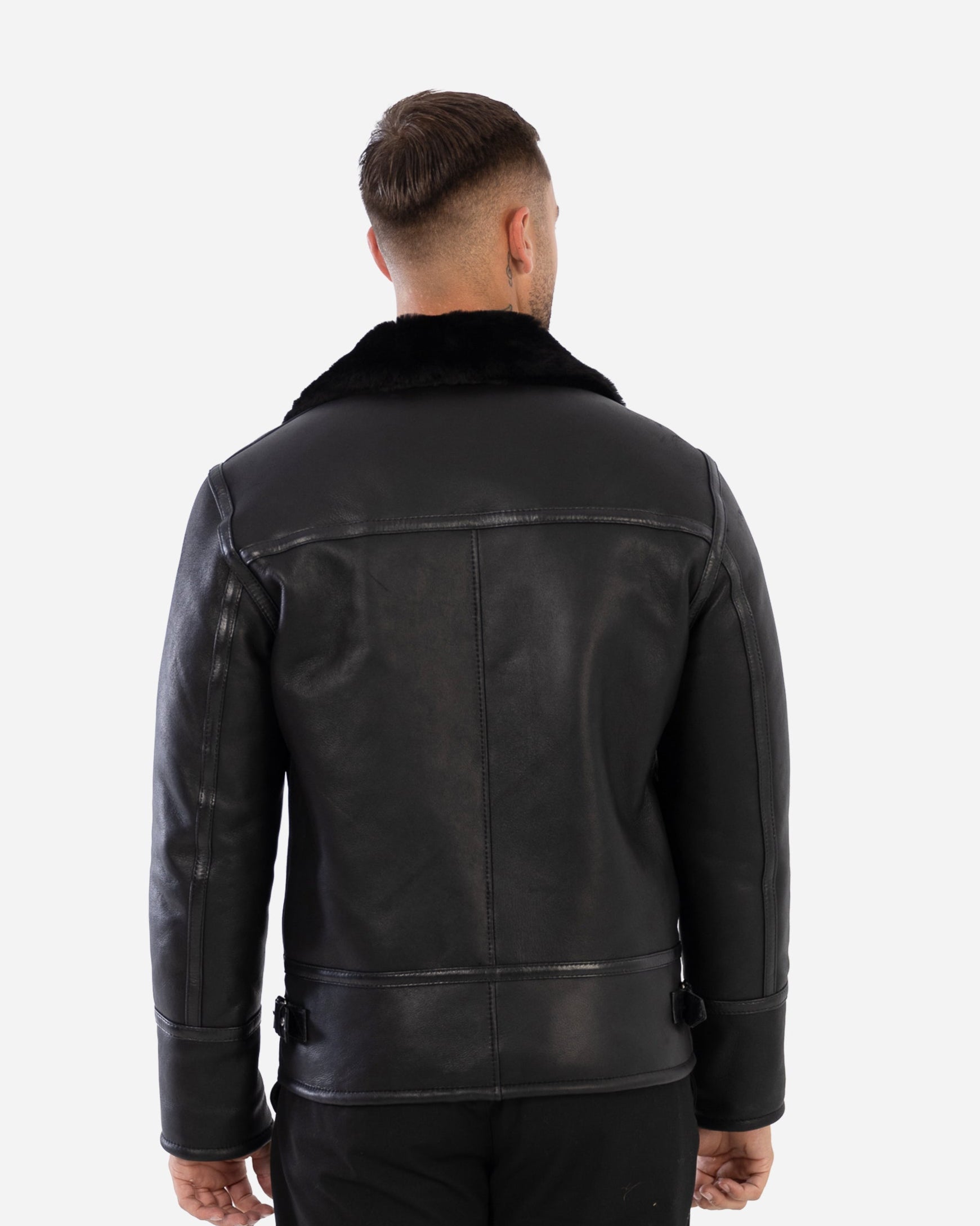 MILAN  premium shearling biker jacket