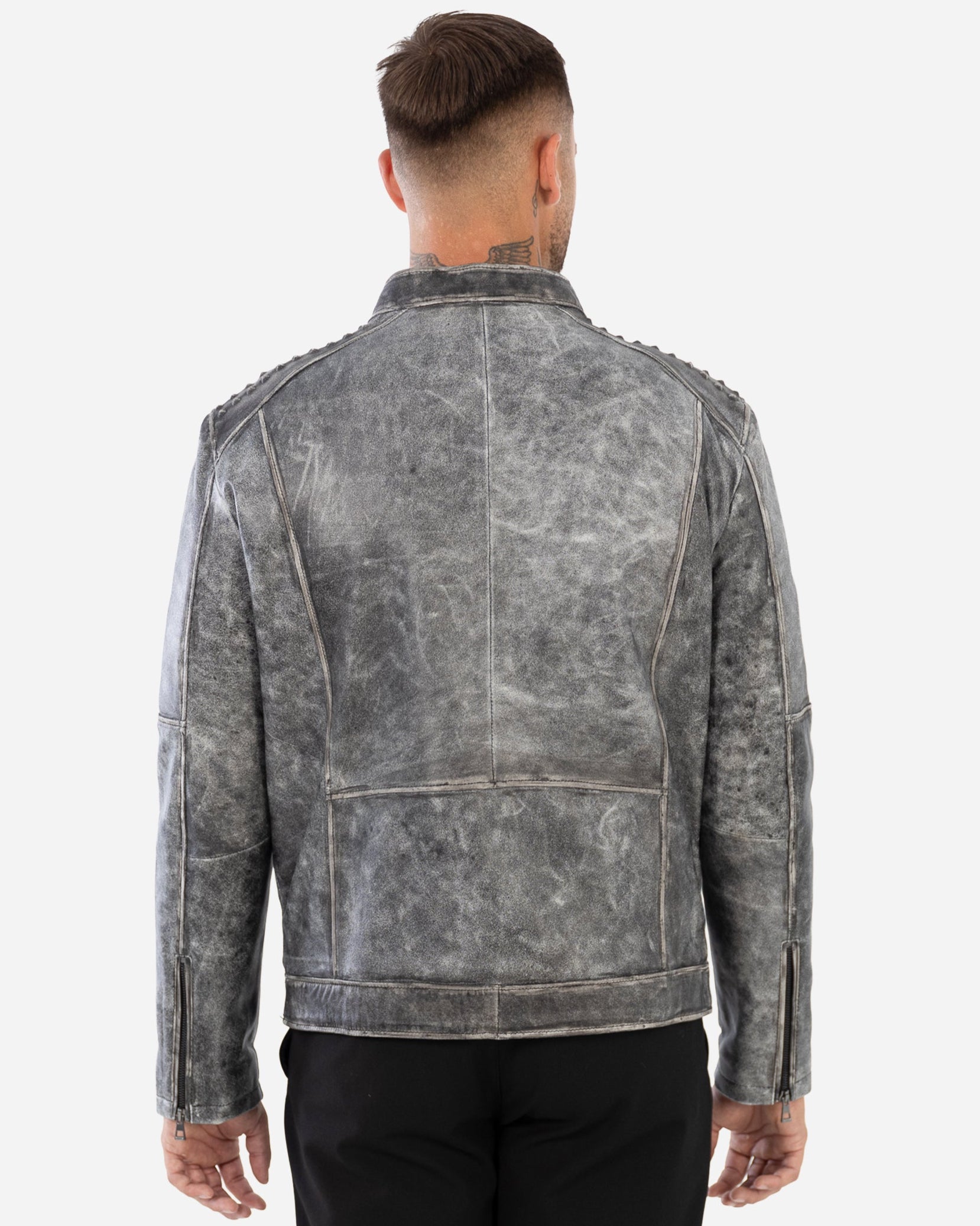 AKSEL JACKET IN VINTAGE GRAINED LAMBSKIN