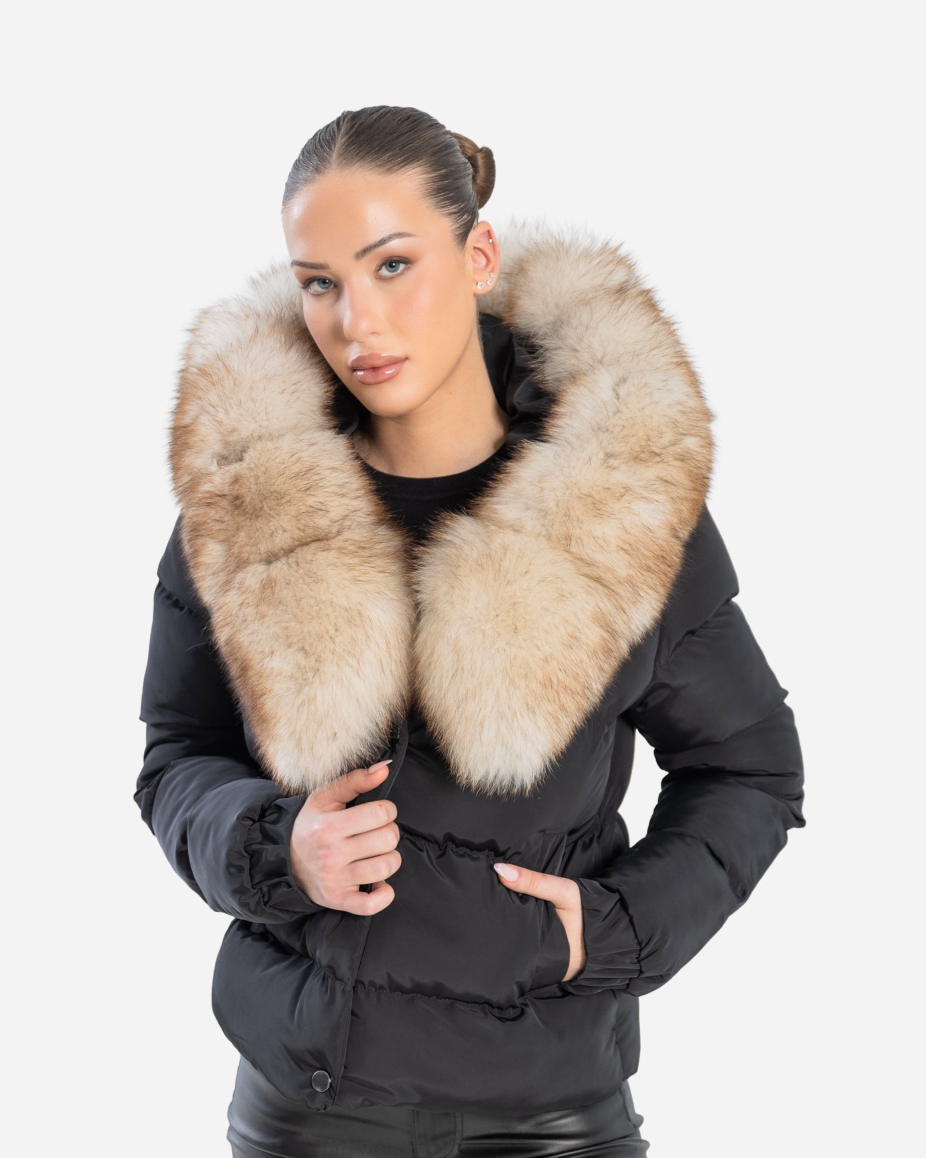 Eddy Down Puffer with removable Natural Fur