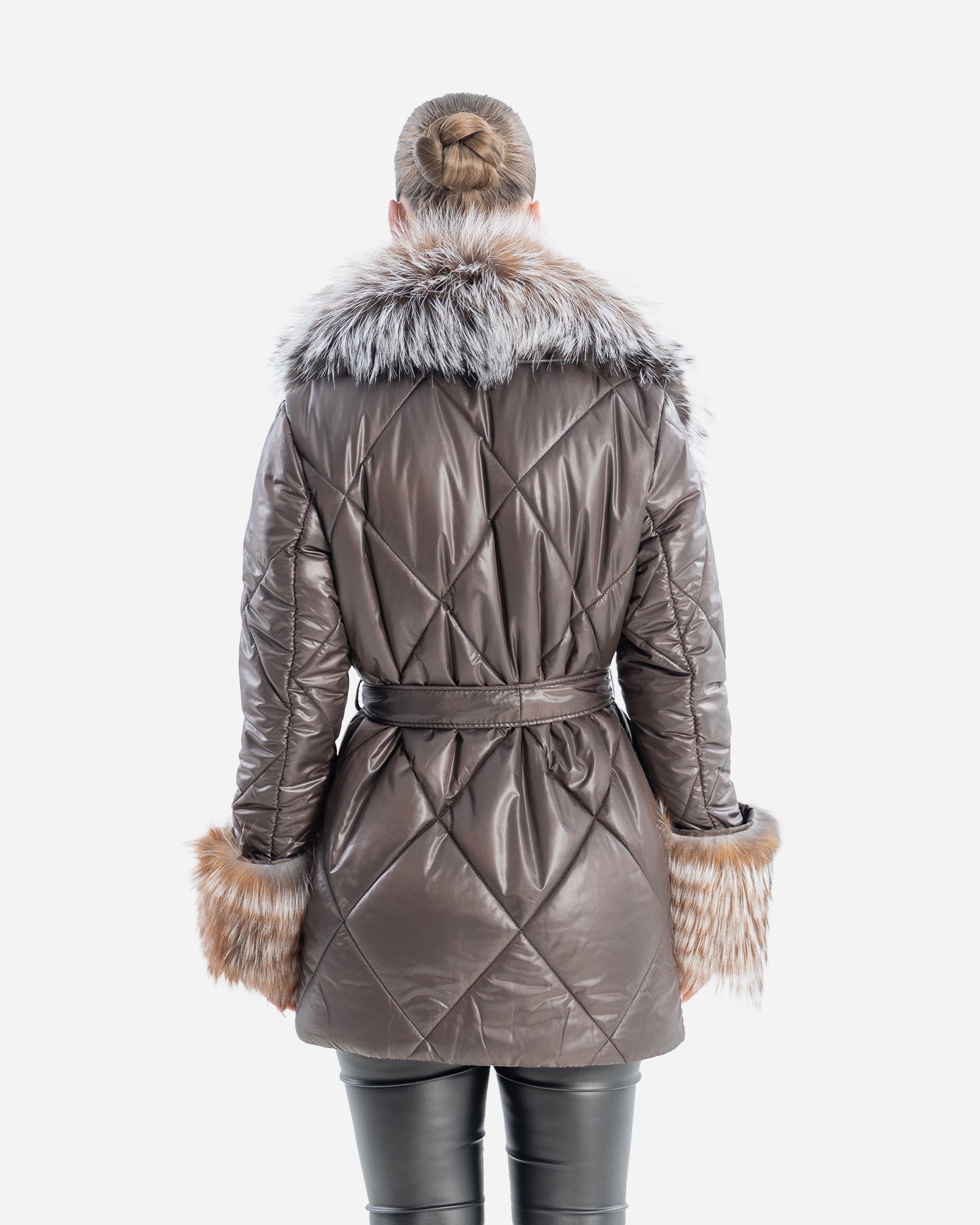 Gaia Women's Winter Coat with Natural Fur