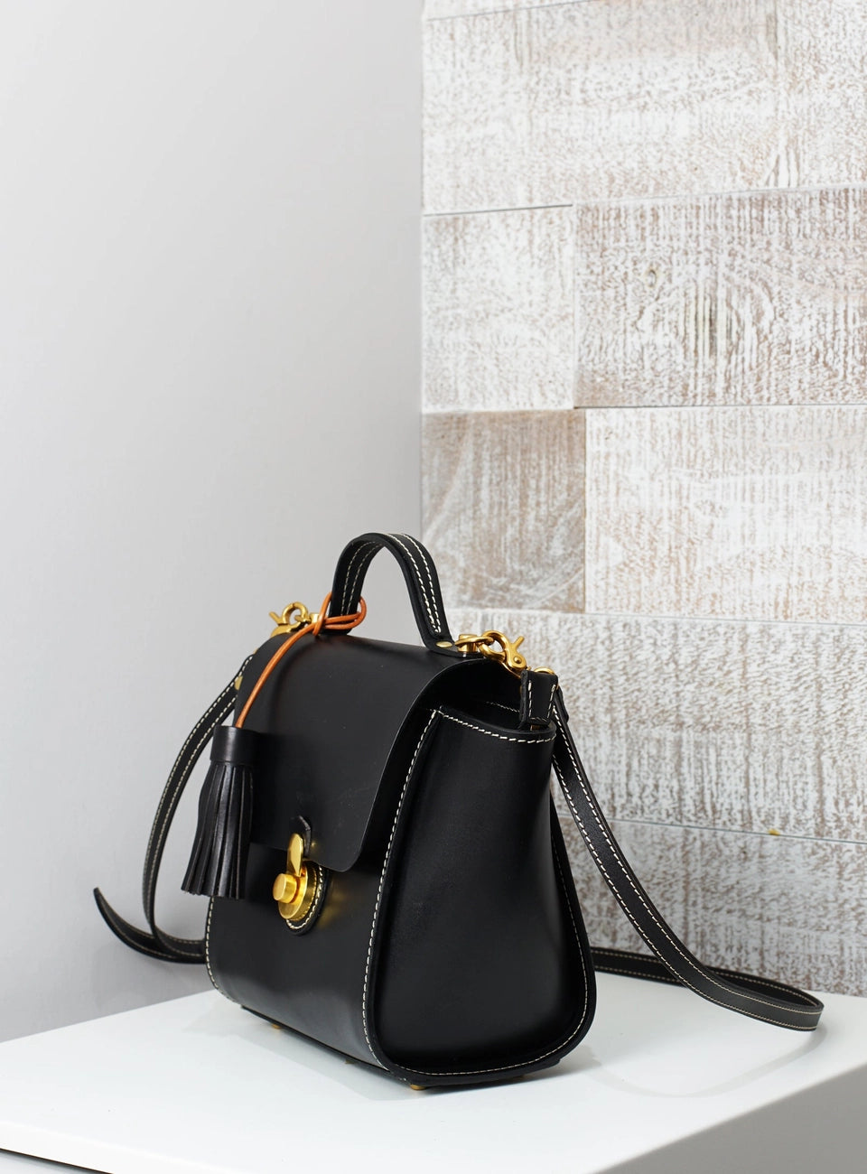 Vive Classic Top Handle Satchel - Black